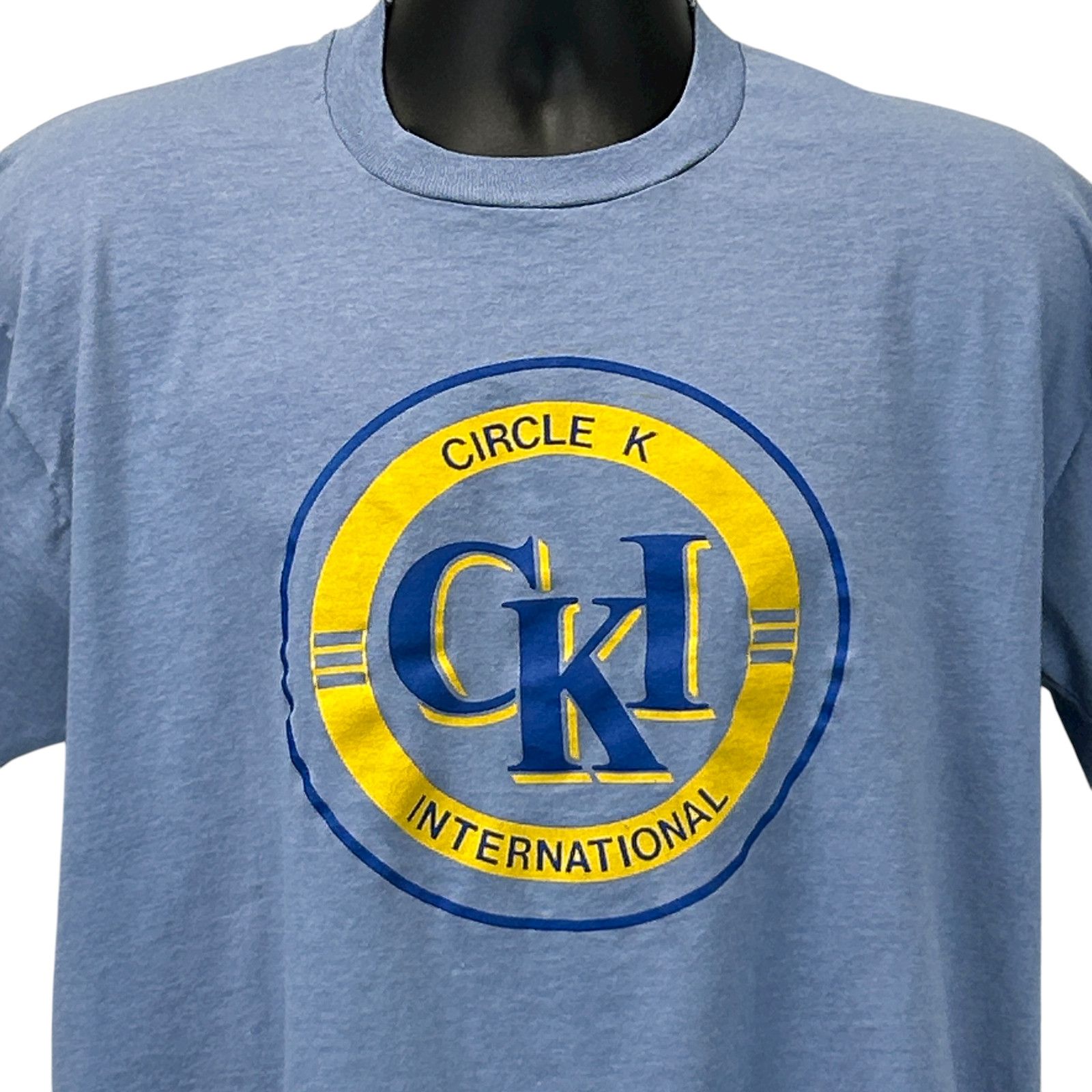 Fruit Of The Loom Vintage 90s Circle K International T Shirt CKI XL X-Large Size US XL / EU 56 / 4 - 1 Thumbnail