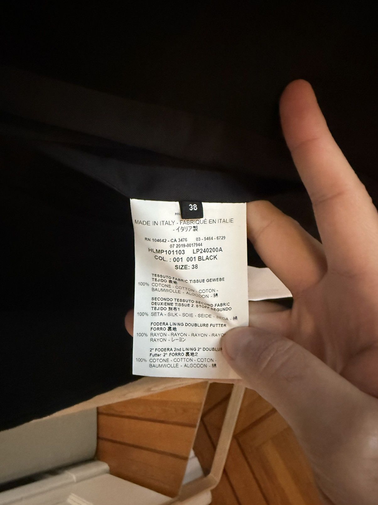 Helmut Lang NWOT Helmut Lang AW19 Black Moleskin Tuxedo Coat - 38 Size US M / EU 48-50 / 2 - 11 Thumbnail