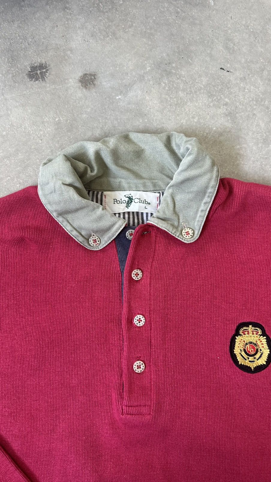 Beverly Hills Polo Club VINTAGE POLO CLUB BUTTON SWEATSHIRT Size US L / EU 52-54 / 3 - 5 Thumbnail