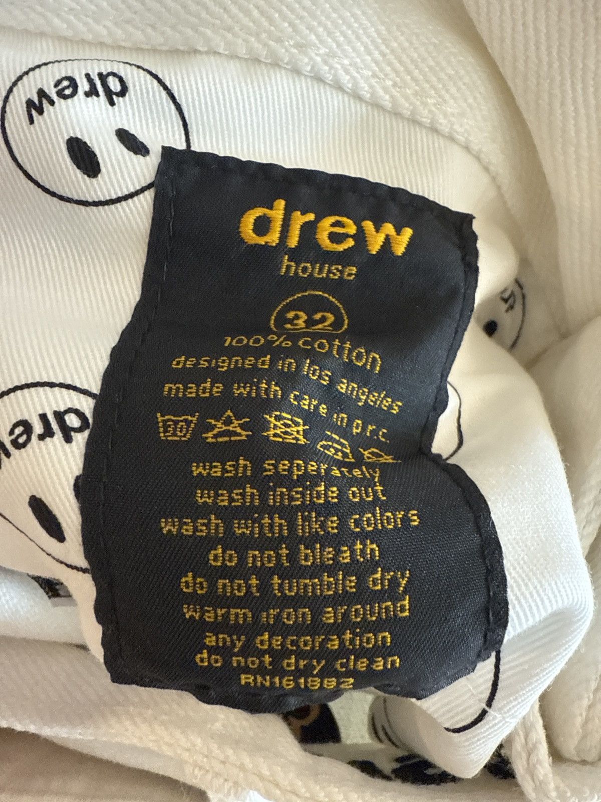 Drew House Drew House Selvedge Wide Leg Jean White 32 DS New In Bag Size US 32 / EU 48 - 11 Thumbnail
