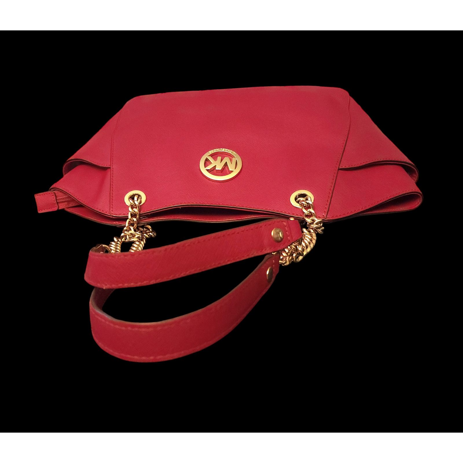 Michael Kors Michael Kors Jet Set red saffiano leather shoulder bag Size ONE SIZE - 6 Thumbnail