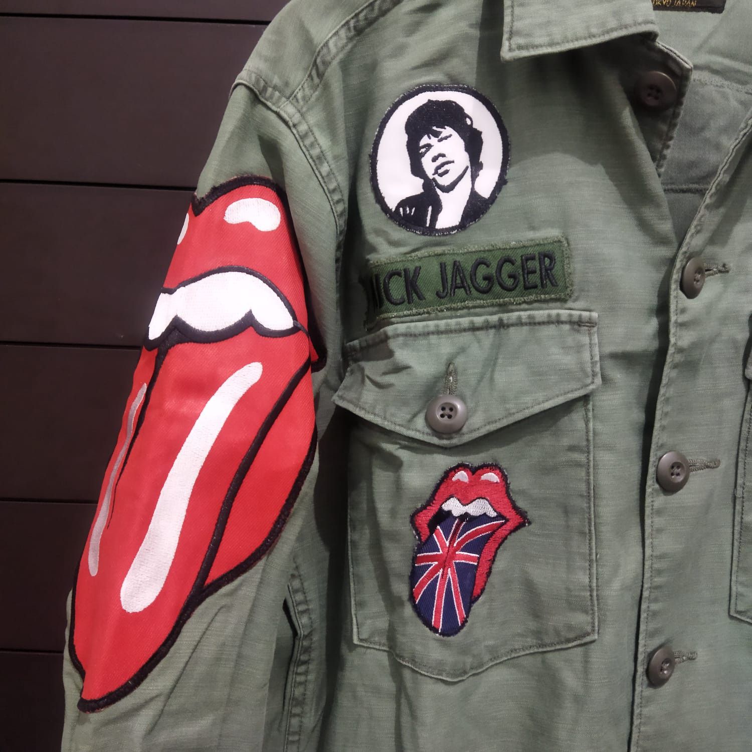 Japanese Brand × Wacko Maria Rolling Stones Army Jacket Mick Jagger custom patches Size M / US 6-8 / IT 42-44 - 3 Thumbnail