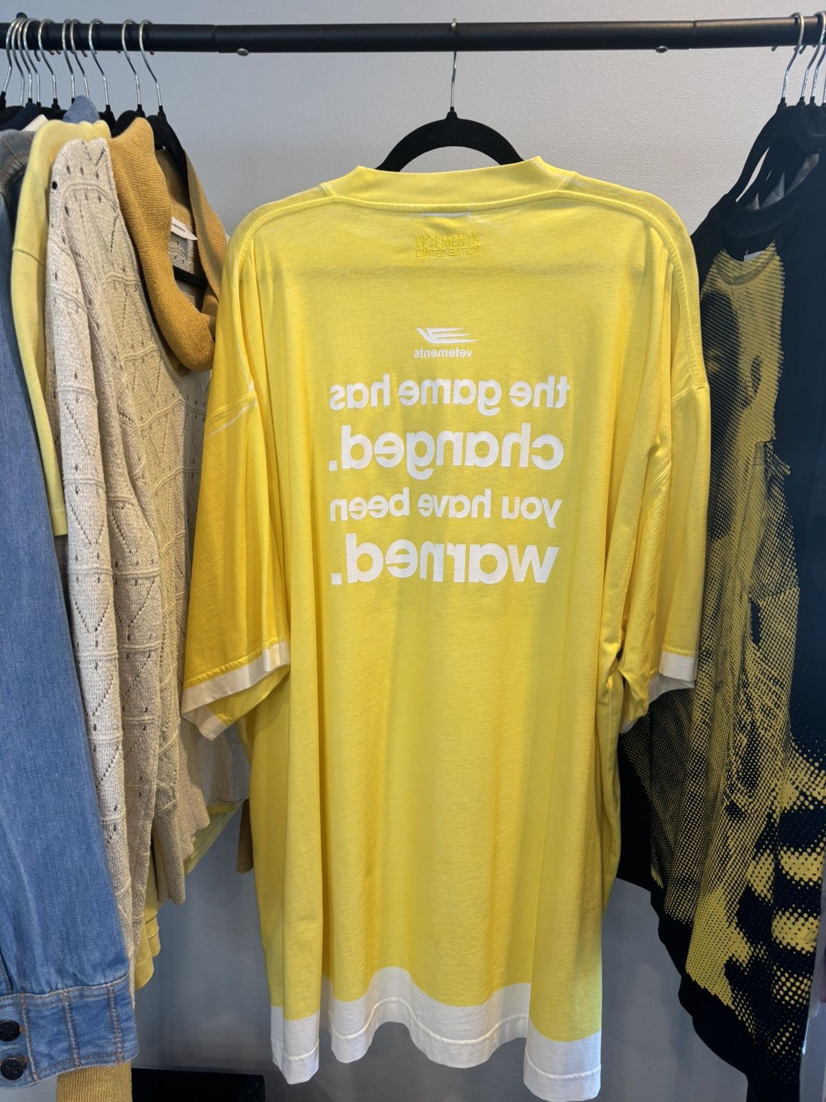 Vetements VETEMENTS Yellow Game-Changing T-Shirt 🔰 Size US M / EU 48-50 / 2 - 5 Thumbnail