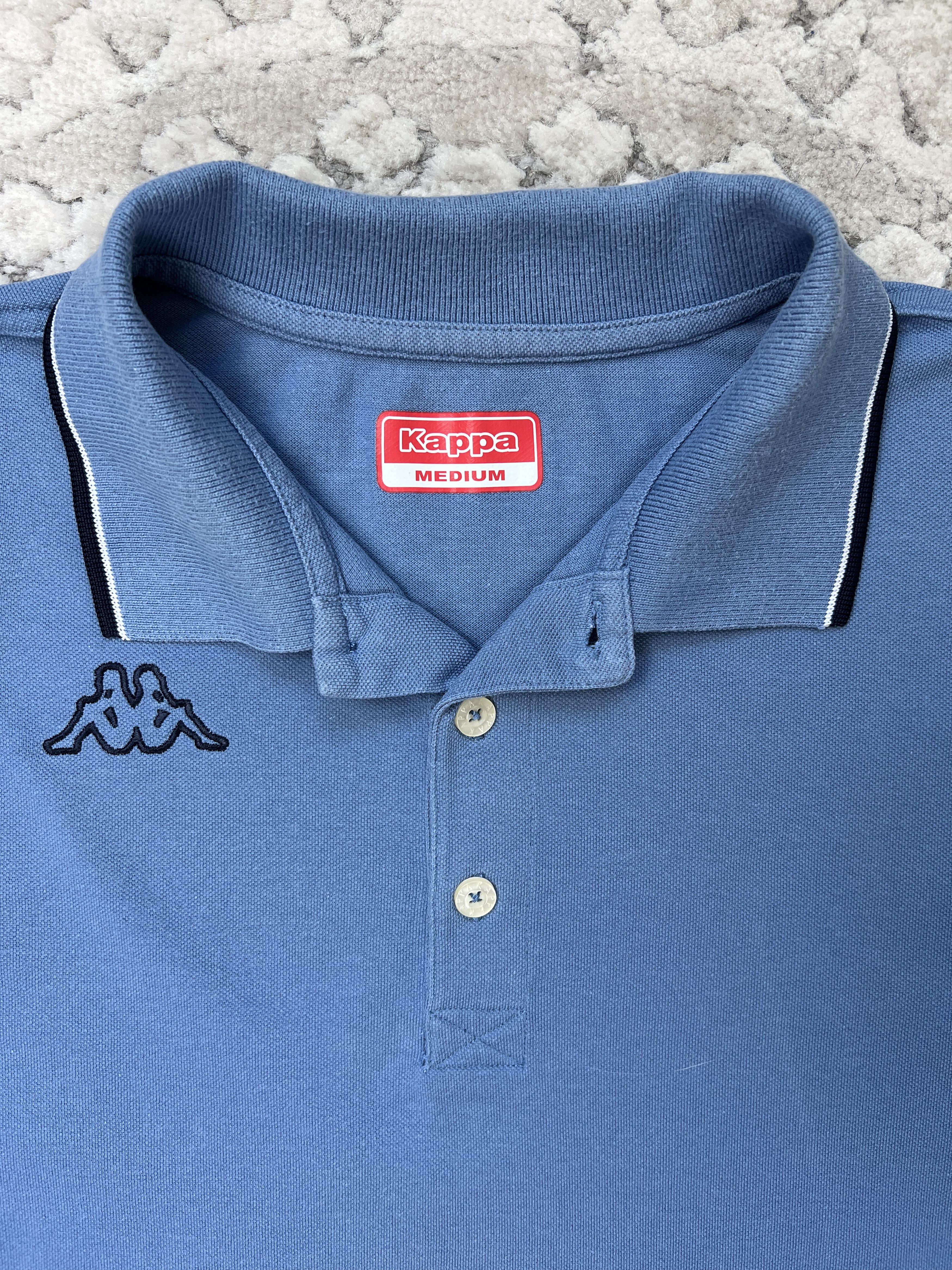 Kappa Kappa Long Sleeve Polo Shirt Blue M Size US M / EU 48-50 / 2 - 5 Thumbnail
