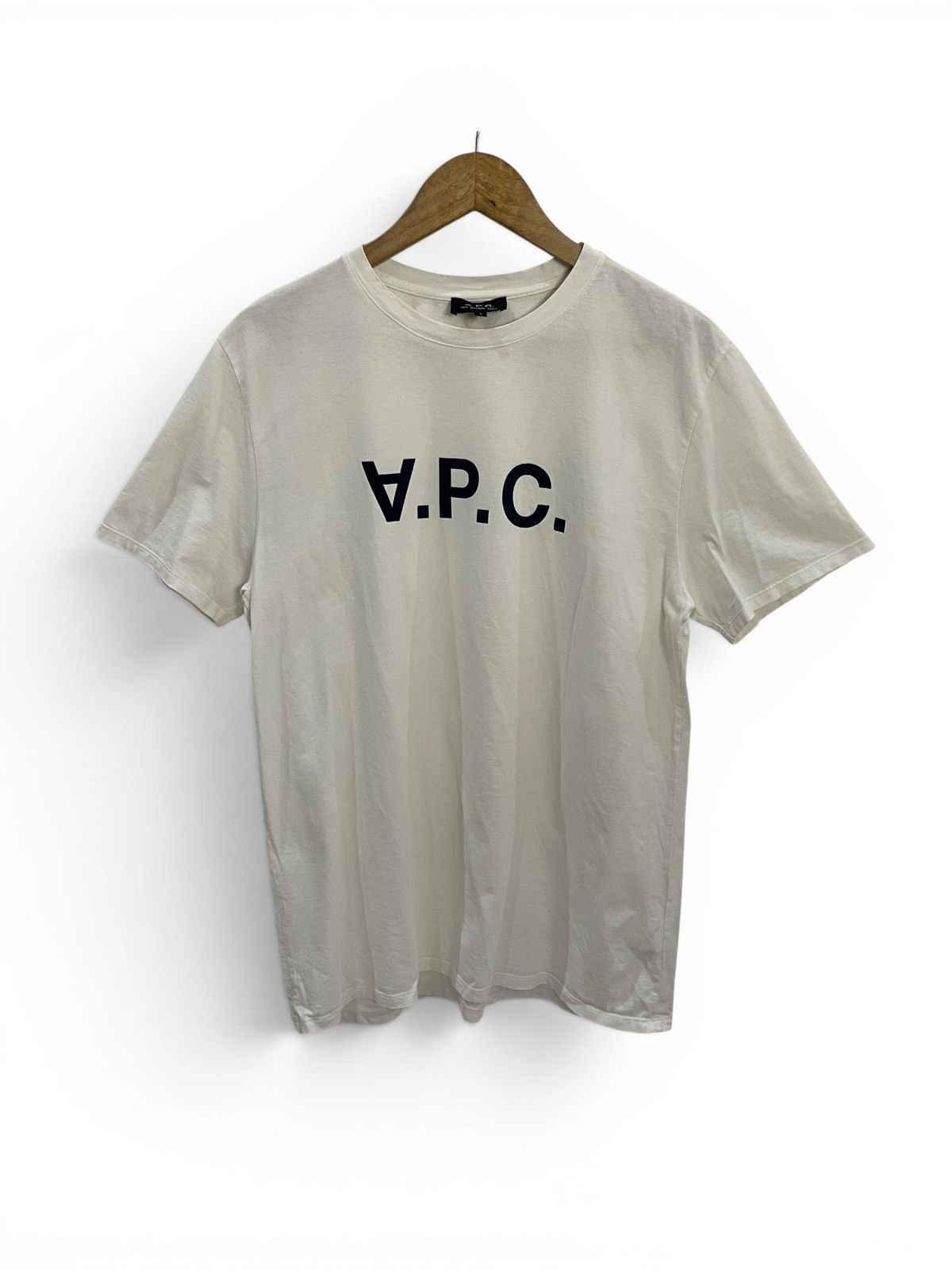 A.P.C. Vintage A.P.C. Big Logo Crewneck T-shirt Size US M / EU 48-50 / 2 - 1 Thumbnail
