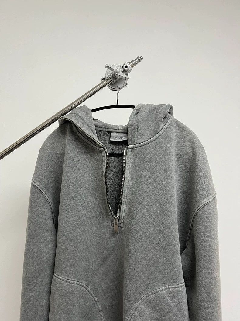 Lemaire lemaire 21fw Half Zip Special Cut Washed Sweatshirt Size US L / EU 52-54 / 3 - 7 Thumbnail