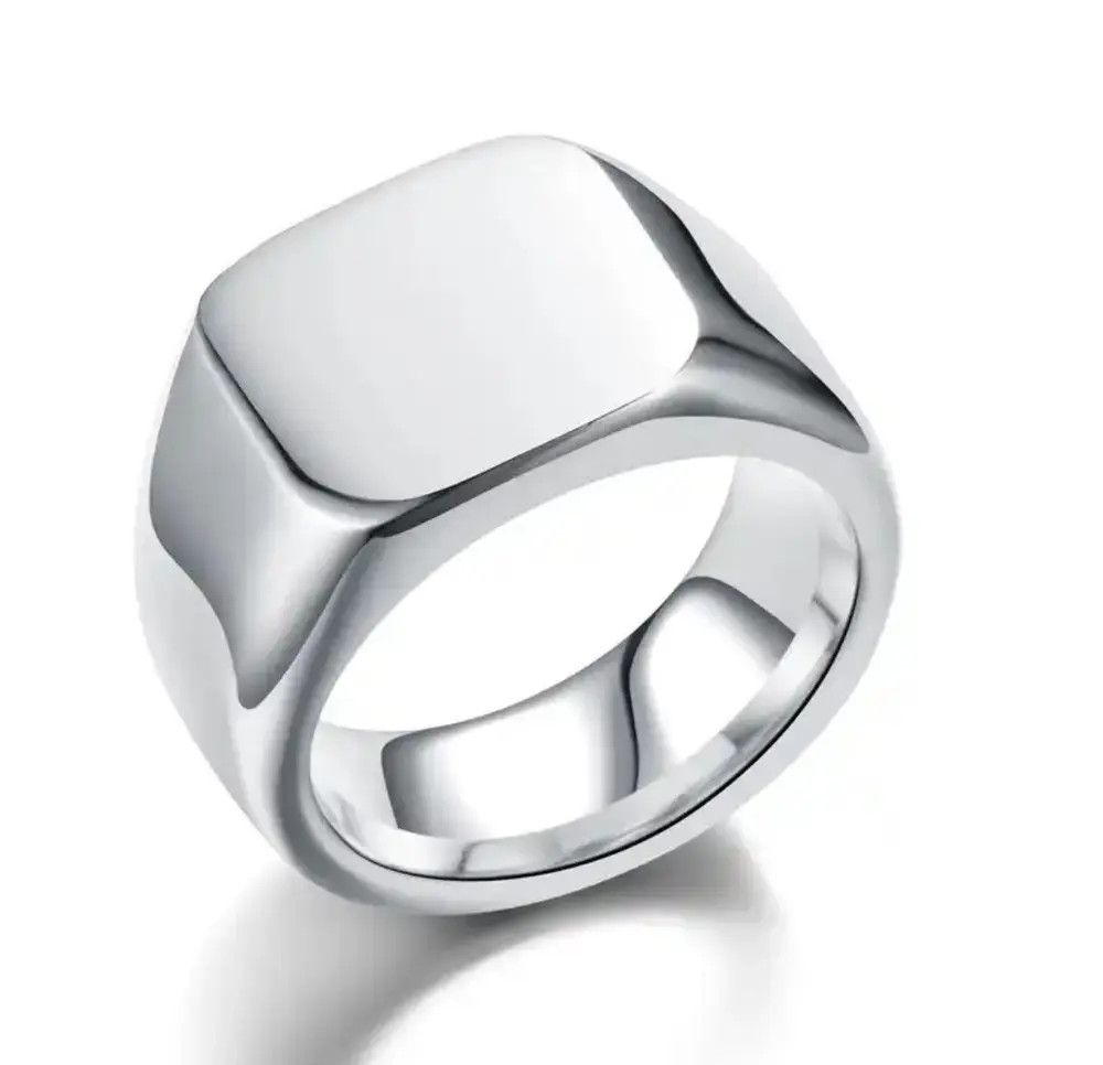Jewelry Glossy Ring Flat ( size 7 to 11 ) Size ONE SIZE - 7 Thumbnail