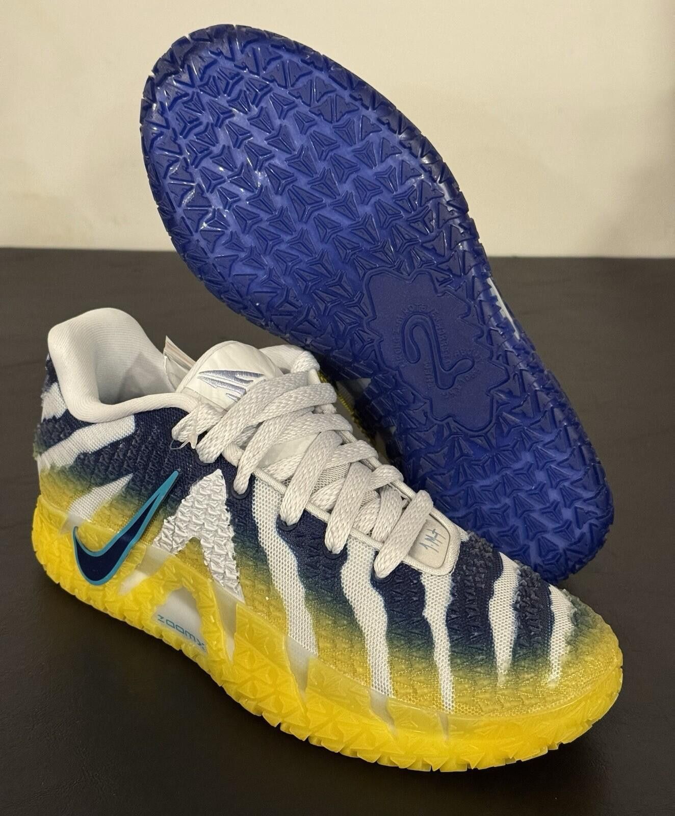 Nike New Nike Ja 3 Murray State Basketball Blue/Yellow Men's 6.5 Size US 6.5 / EU 39-40 - 6 Thumbnail