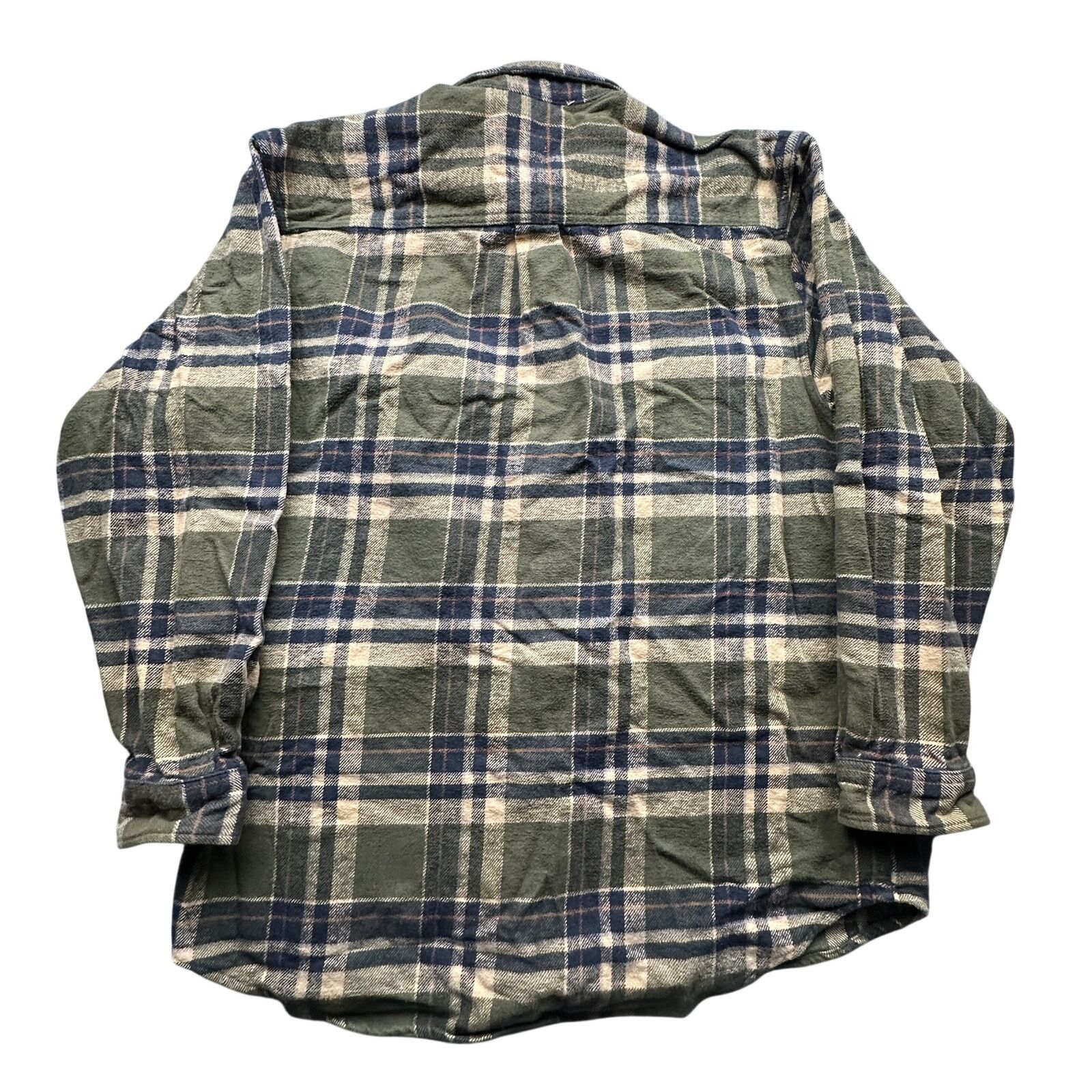 Field & Stream Field & Stream Flannel Button Up Shirt Men Large Plaid Green Size US L / EU 52-54 / 3 - 2 Thumbnail