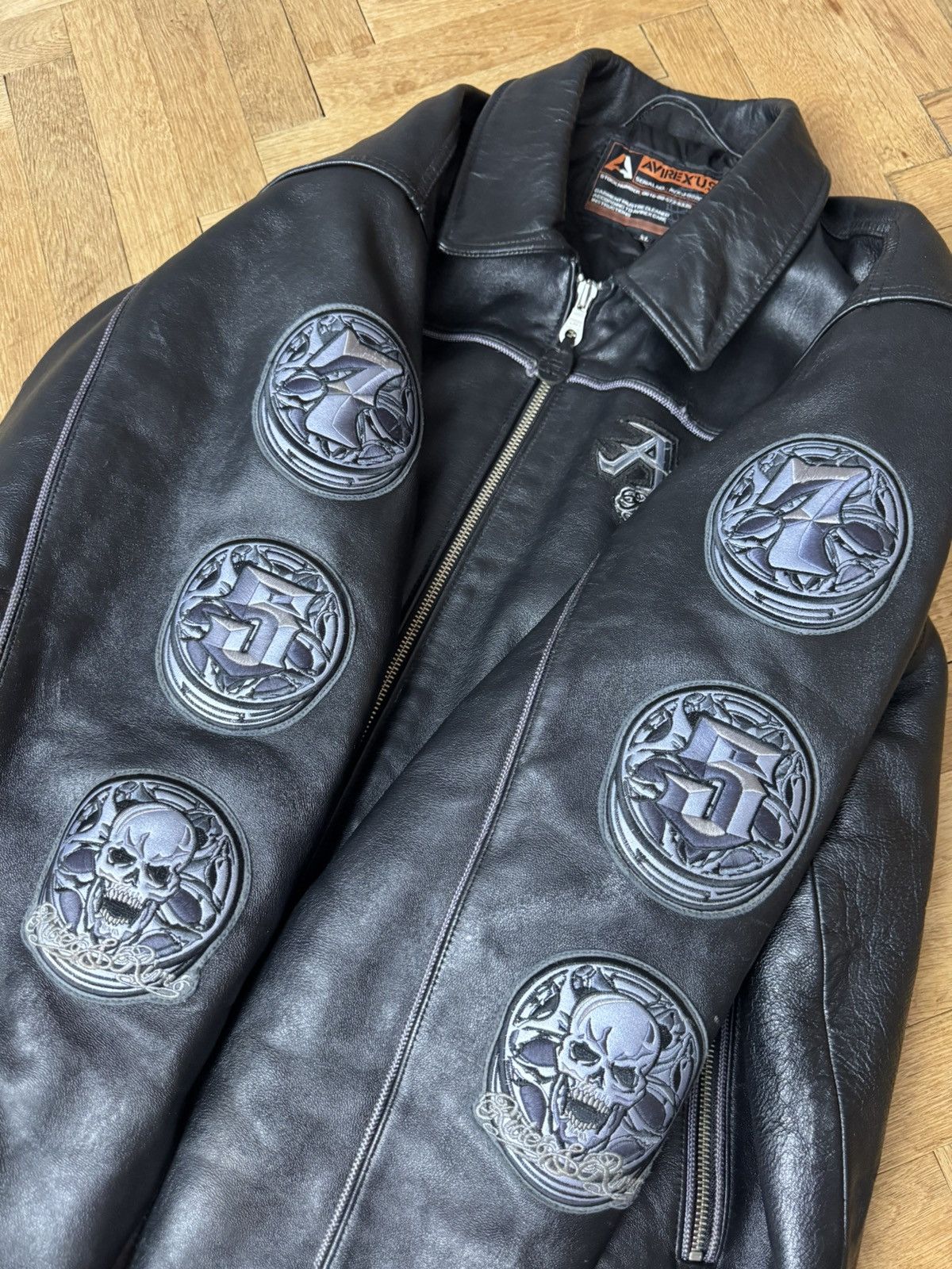 Avirex Vintage Avirex Rides & Rims Leather Jacket XL Size US XL / EU 56 / 4 - 6 Thumbnail
