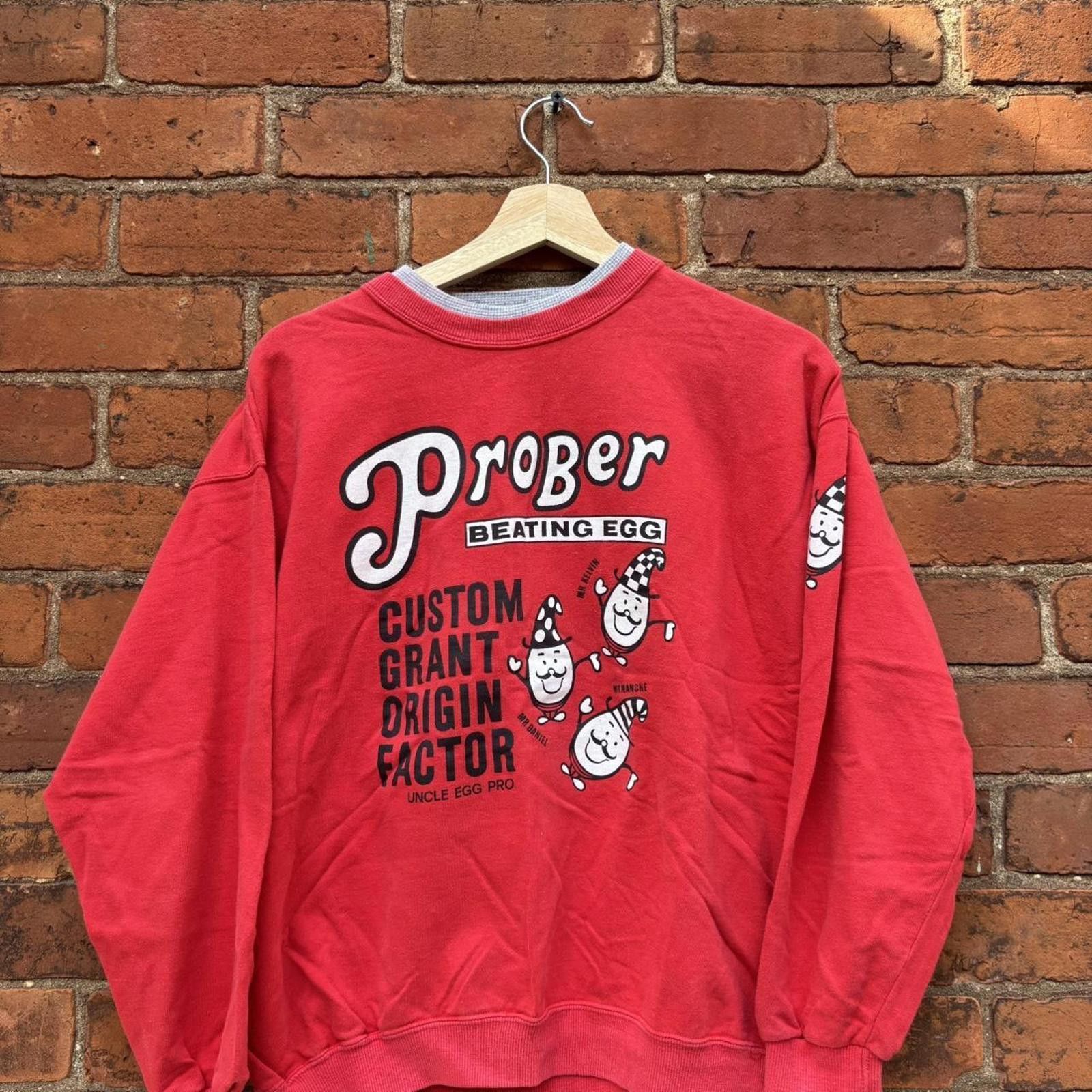 Other Vintage prober beating egg crewneck sweatshirt 90s S/M Size US S / EU 44-46 / 1 - 3 Thumbnail