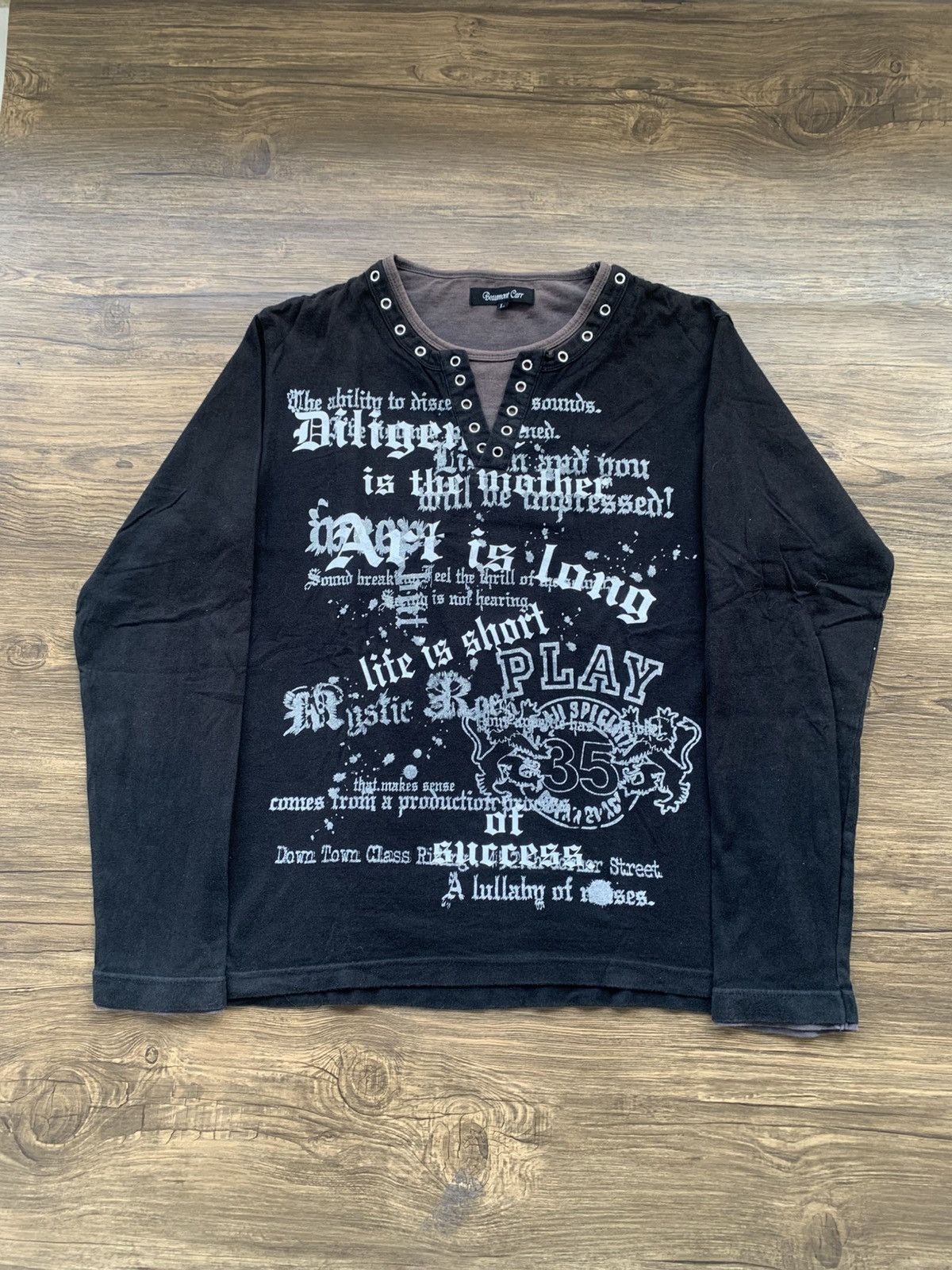 if six was nine archive graphic長袖カットソー If Six Was Nine × Japanese Brand × Le Grande Bleu (L.G.B.) If six