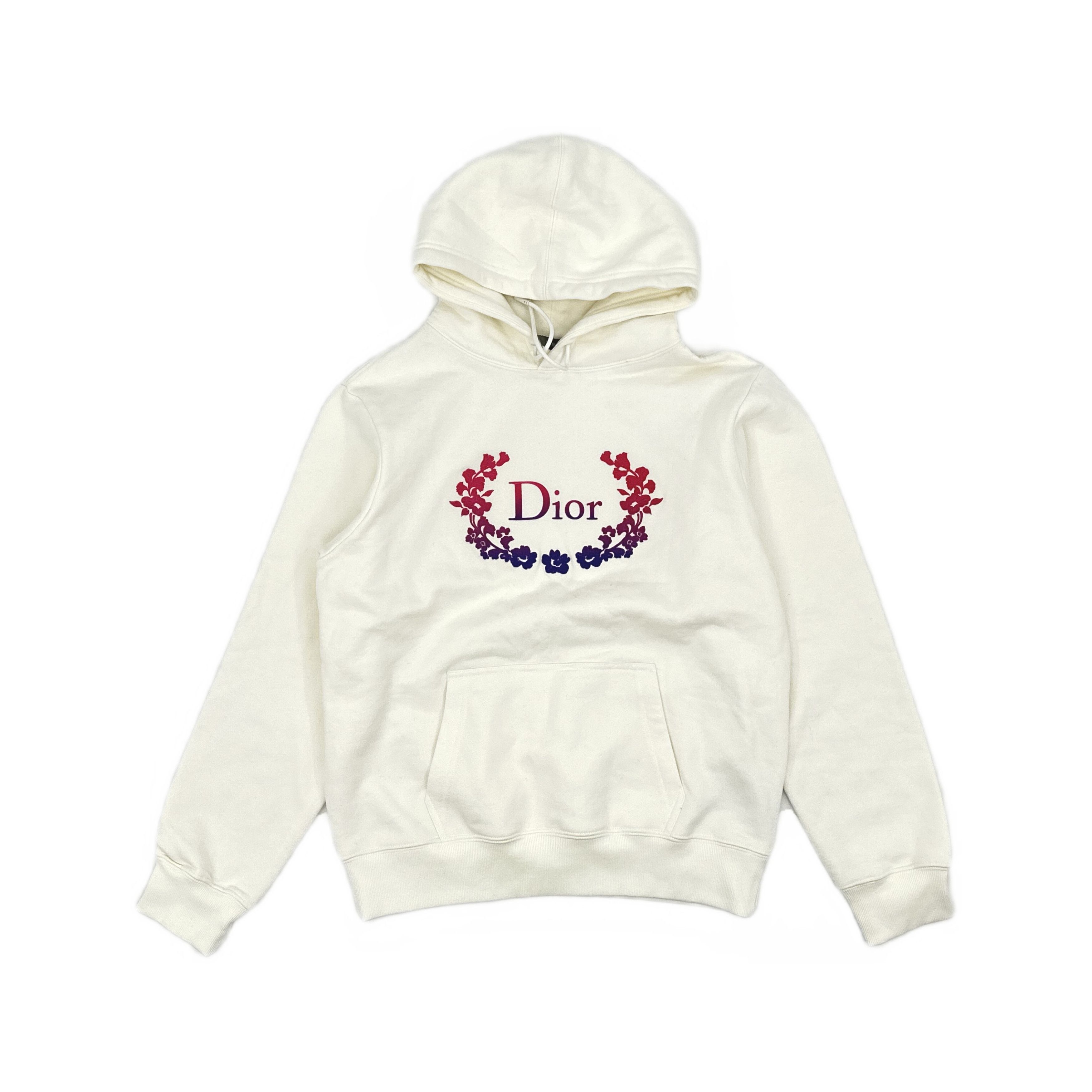 Dior Dior Crown Logo Hoodie White Size S Size US S / EU 44-46 / 1 - 1 Thumbnail