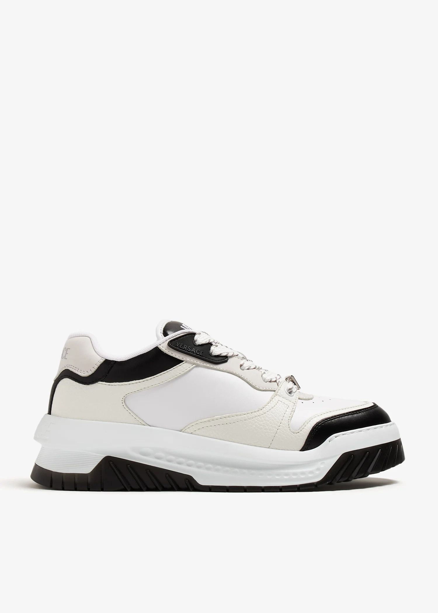 Versace o1s22i1n1224 Odiessea Sneakers in White Black Size US 11 / EU 44 - 1 Thumbnail