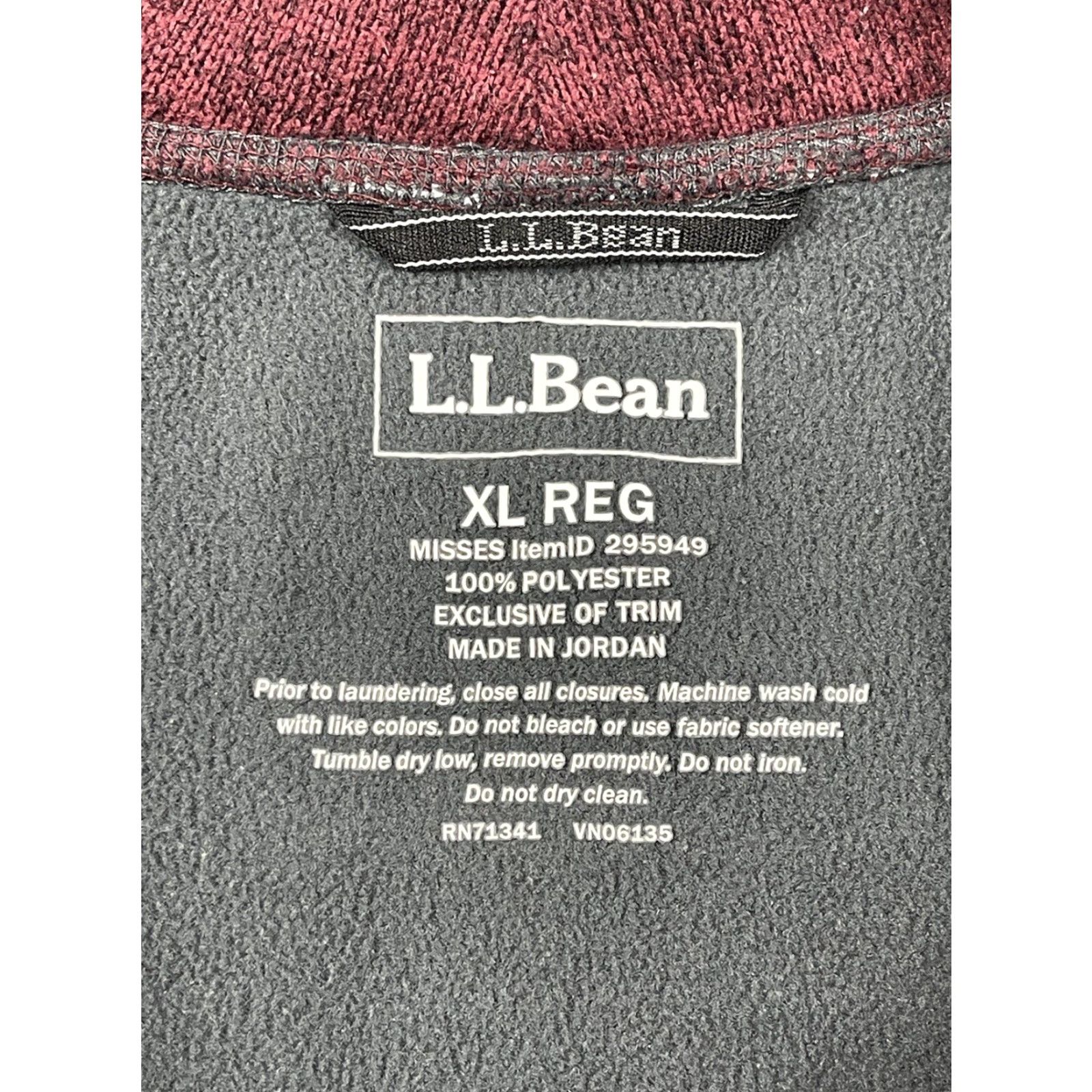 Vintage LL Bean Womens XL Jacket Fleece Lined Pockets Full Zip Sweater Ski Hiking Chore Size XL / US 12-14 / IT 48-50 - 4 Thumbnail