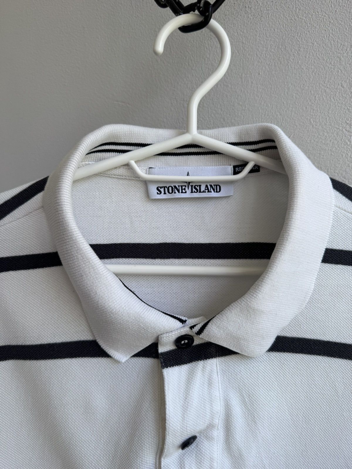 Stone Island Stone Island Patch Program Striped Polo T Shirt Tee Size 3XL Size US XXL / EU 58 / 5 - 10 Thumbnail