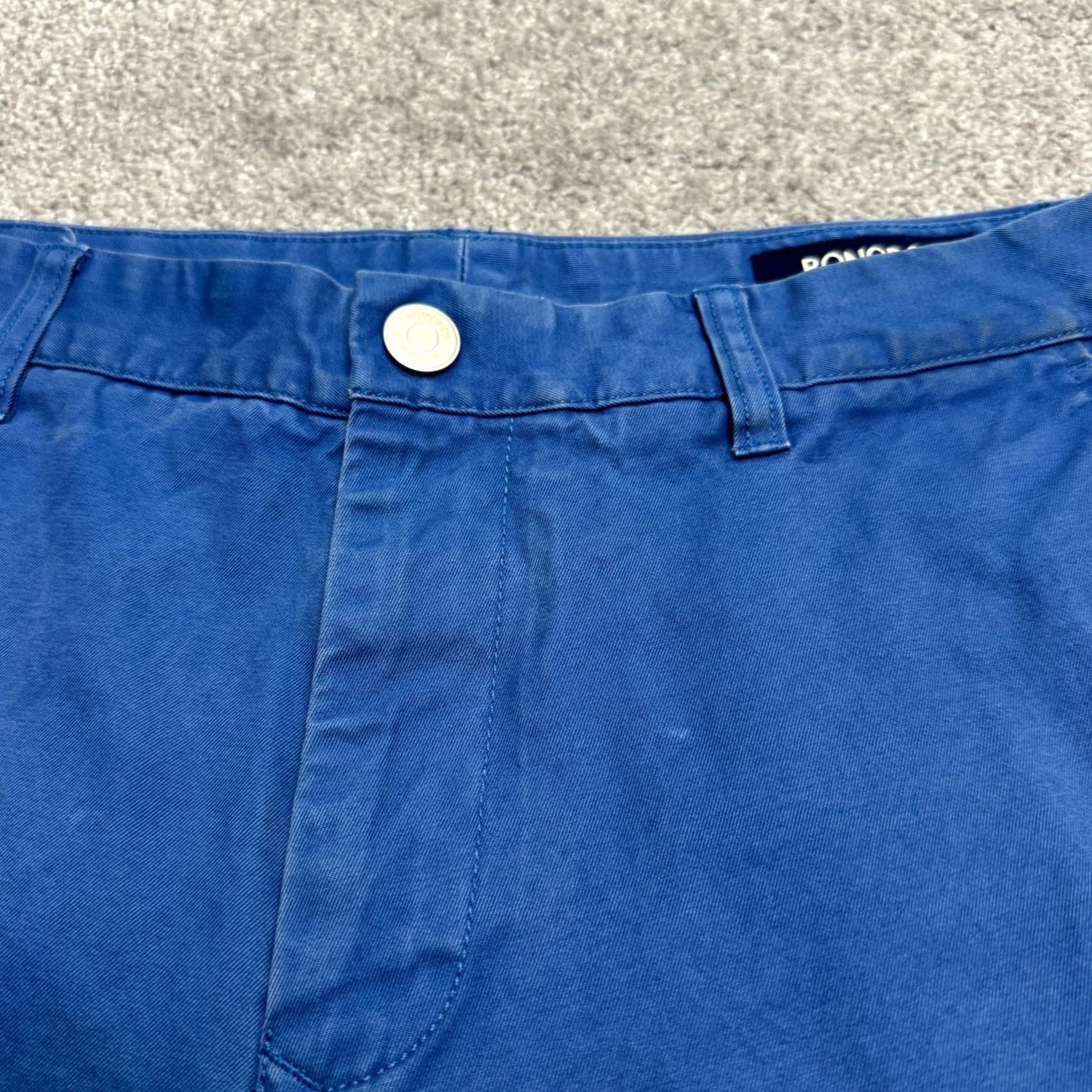 Bonobos Bonobos Chinos Shorts Mens 33 Blue Cotton 9" Inseam Casual Prep Everyday Size US 33 - 5 Thumbnail