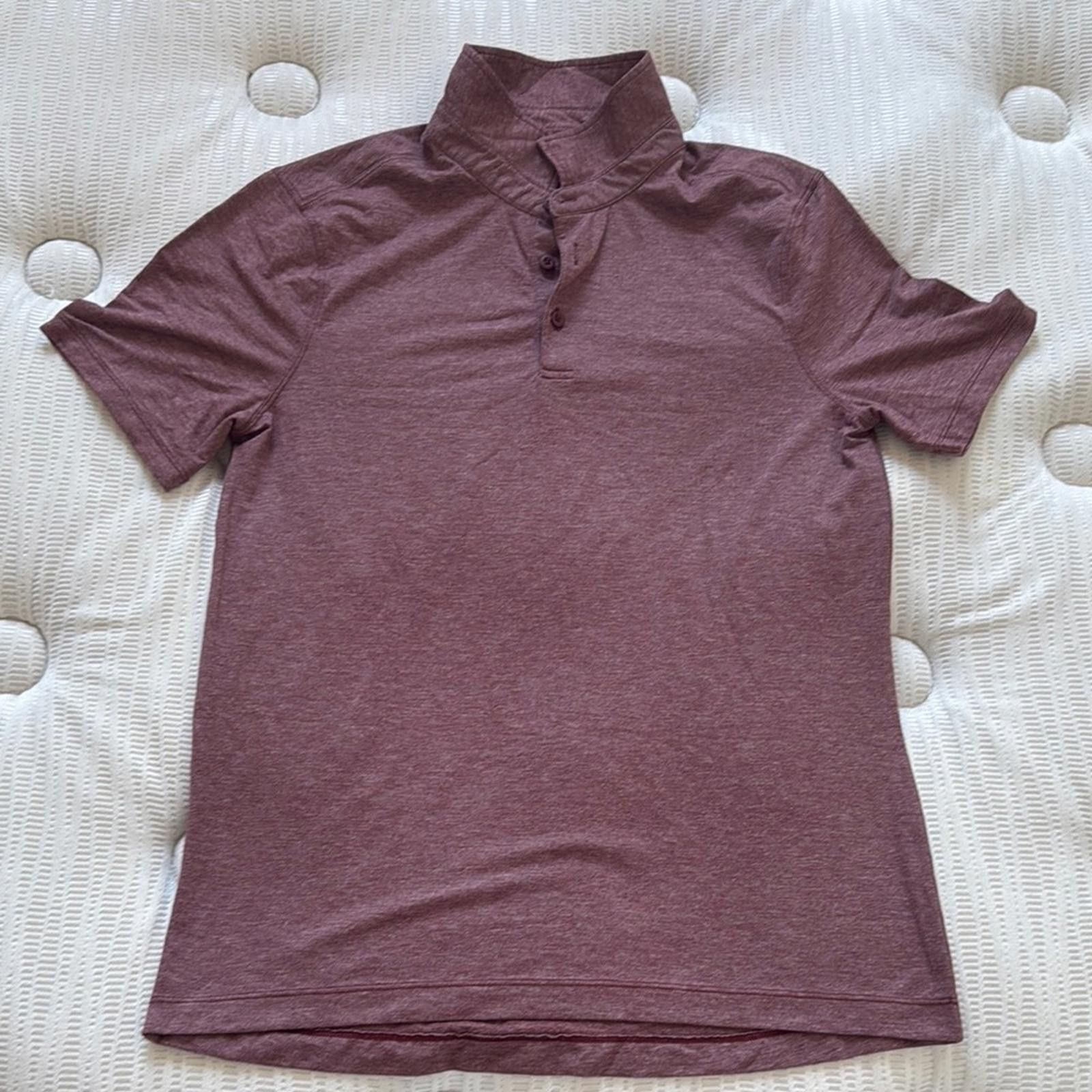 Lululemon Lululemon Dark Red Polo Shirt Size US M / EU 48-50 / 2 - 2 Thumbnail