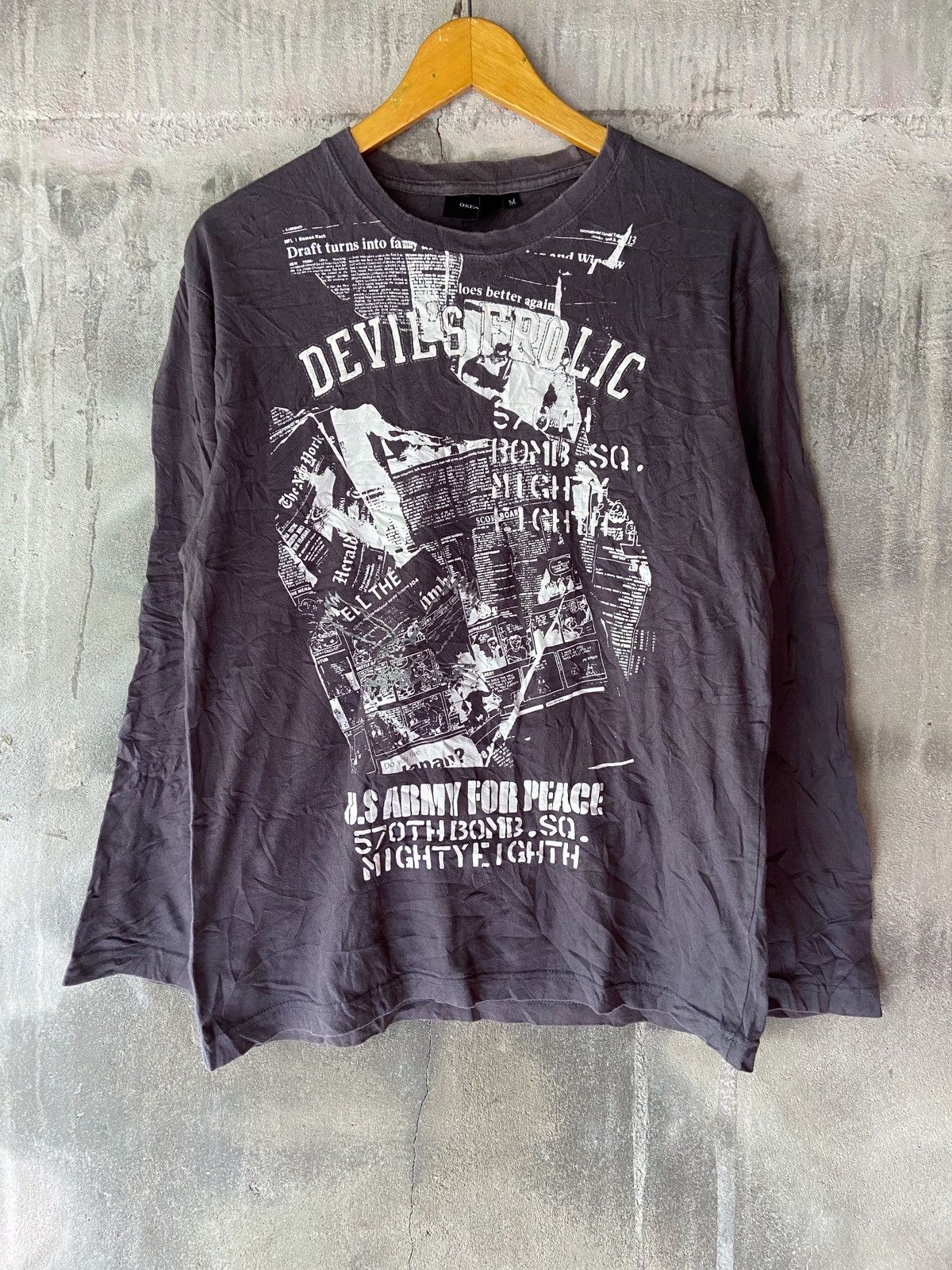 Japanese Brand OXFAM DEVILS FROLIC NIGHTY FIGHTH LONG SLEEVE Size US M / EU 48-50 / 2 - 1 Thumbnail