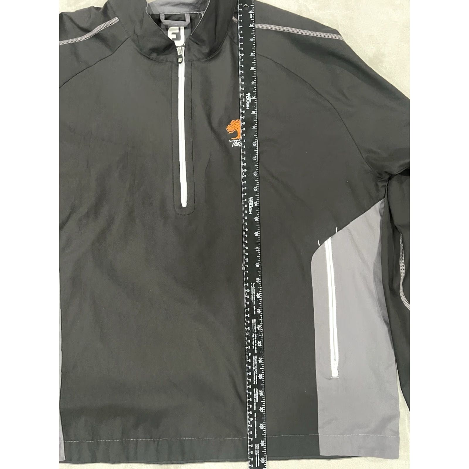 Footjoy FootJoy Men's Black/Gray Performance 1/4 Zip Golf Pullover The Oaks XL Shirt Mens Black/Gray Performance 1/4 Zip Golf Pullover The Oaks XL Size US XL / EU 56 / 4 - 4 Thumbnail