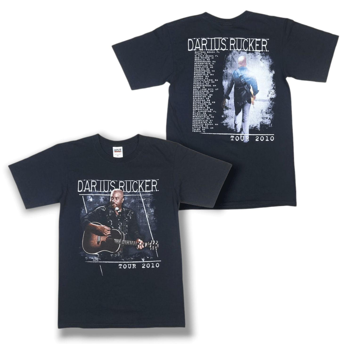 Band Tees DARIUS RUCKER Tour 2010 Double-Sided Official Merch TEE Size US S / EU 44-46 / 1 - 1 Thumbnail