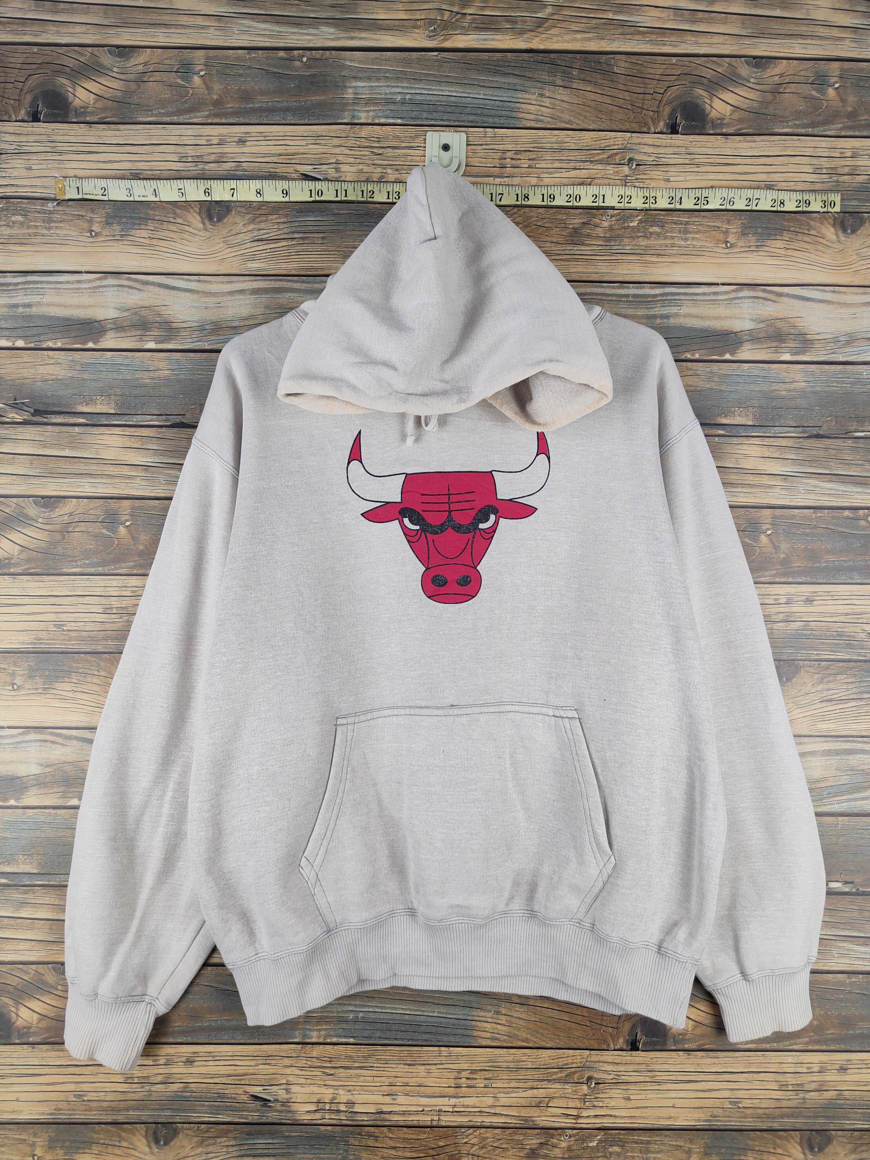 NBA DL NBA chicago bull vintage Ivory Hoodie Sweatshirts #46-074 Size US L / EU 52-54 / 3 - 1 Thumbnail