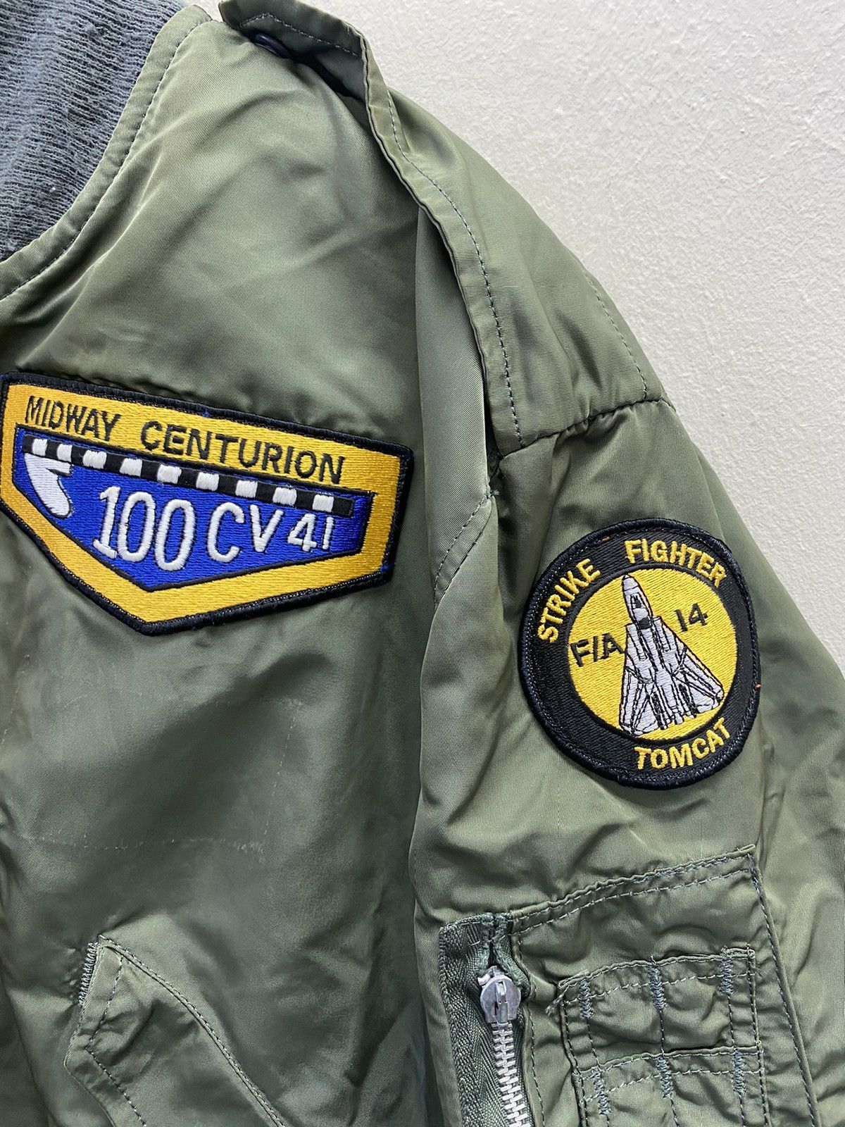Alpha Industries Vintage Alpha Industries Strike Fighter Tomcat Bomber Jacket Size US L / EU 52-54 / 3 - 6 Thumbnail
