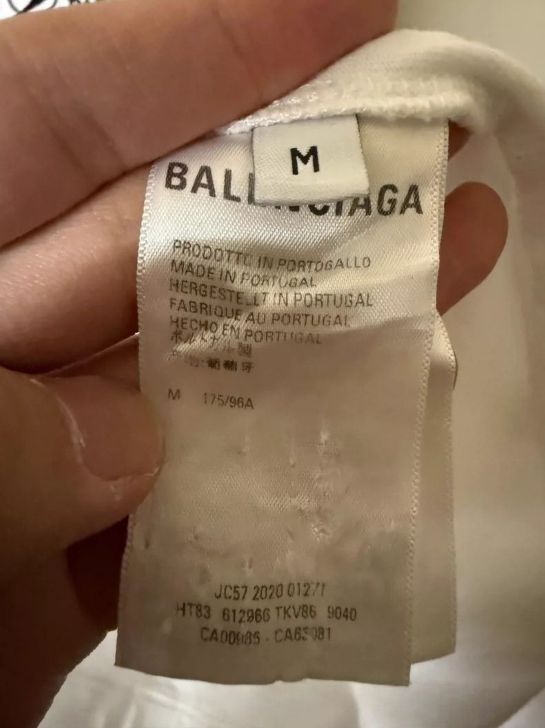 Balenciaga Balenciaga Boomerang embroidered logo short sleeve 2505-Nex Size US M / EU 48-50 / 2 - 4 Thumbnail
