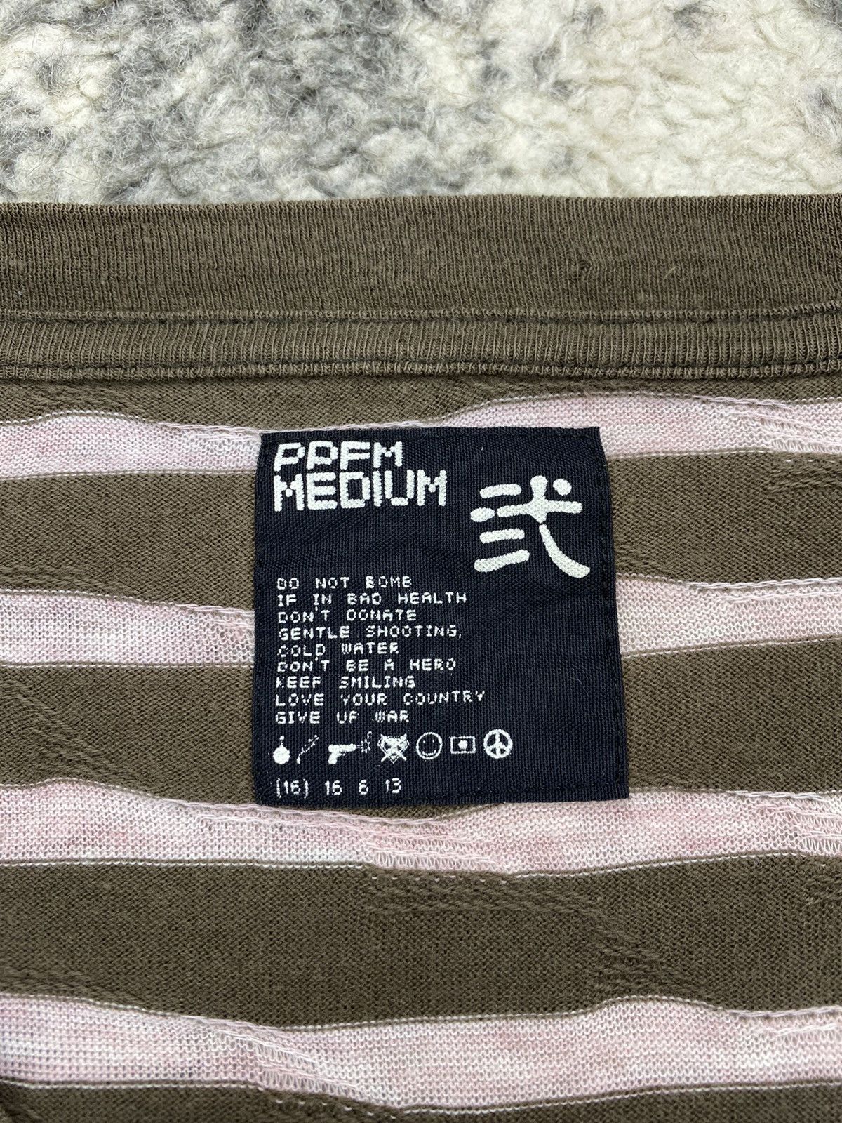 PPFM Vintage PPFM Striped 3 Quaters Shirt Size US M / EU 48-50 / 2 - 3 Thumbnail