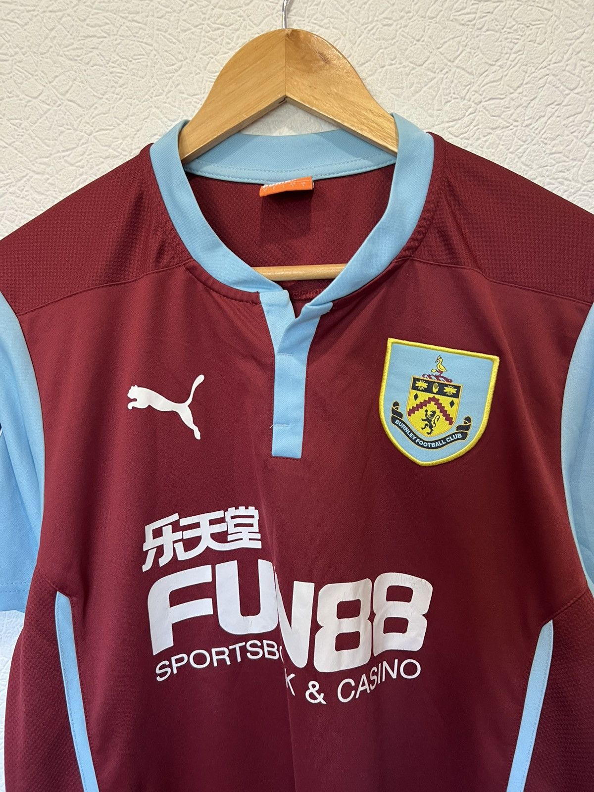 Puma Puma Burnley 2014/2015 Home Kit Soccer Jersey Football Shirt Size US L / EU 52-54 / 3 - 2 Thumbnail