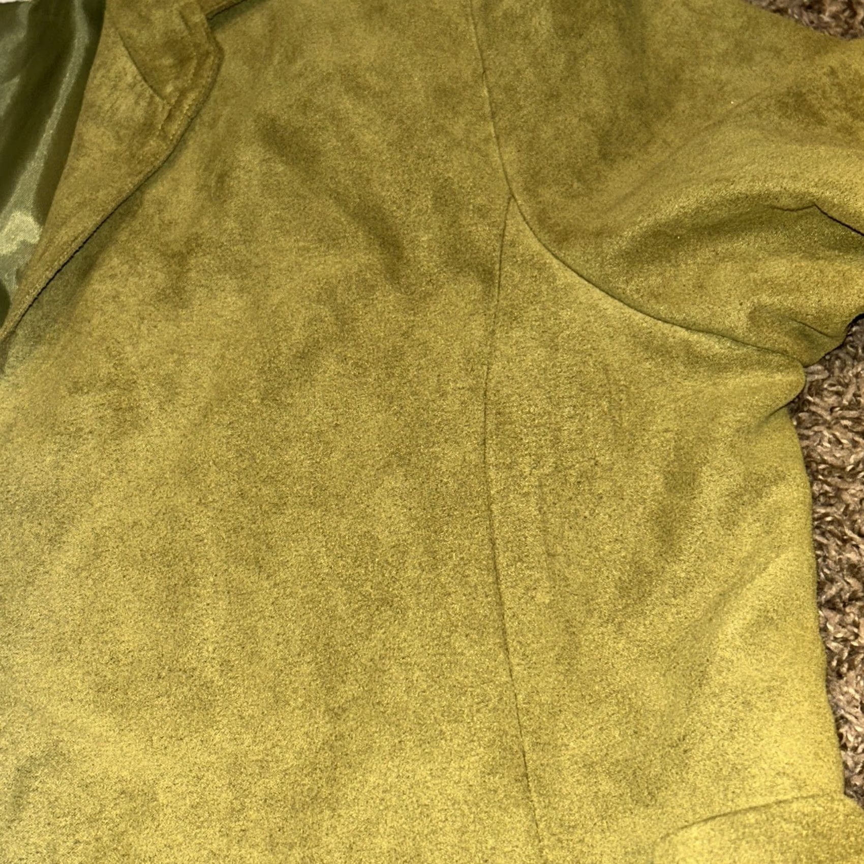Vintage Jessica Howard Blazer Women 14 Green Polyester Open Lined A47 Jacket Size XL / US 12-14 / IT 48-50 - 4 Thumbnail