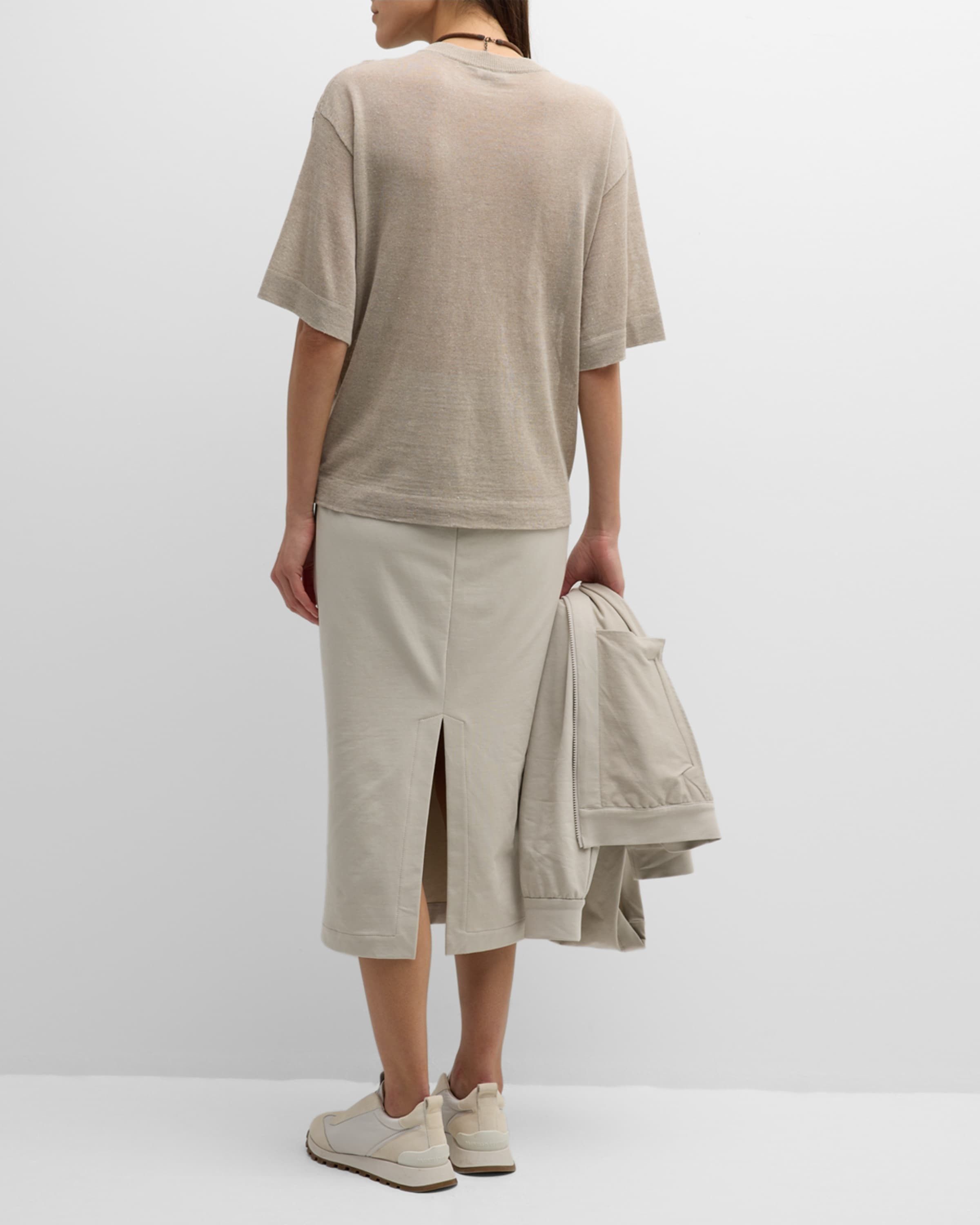 Brunello Cucinelli o1w1db10825 Skirt in Open Grey Size 28" / US 6 / IT 42 - 3 Thumbnail