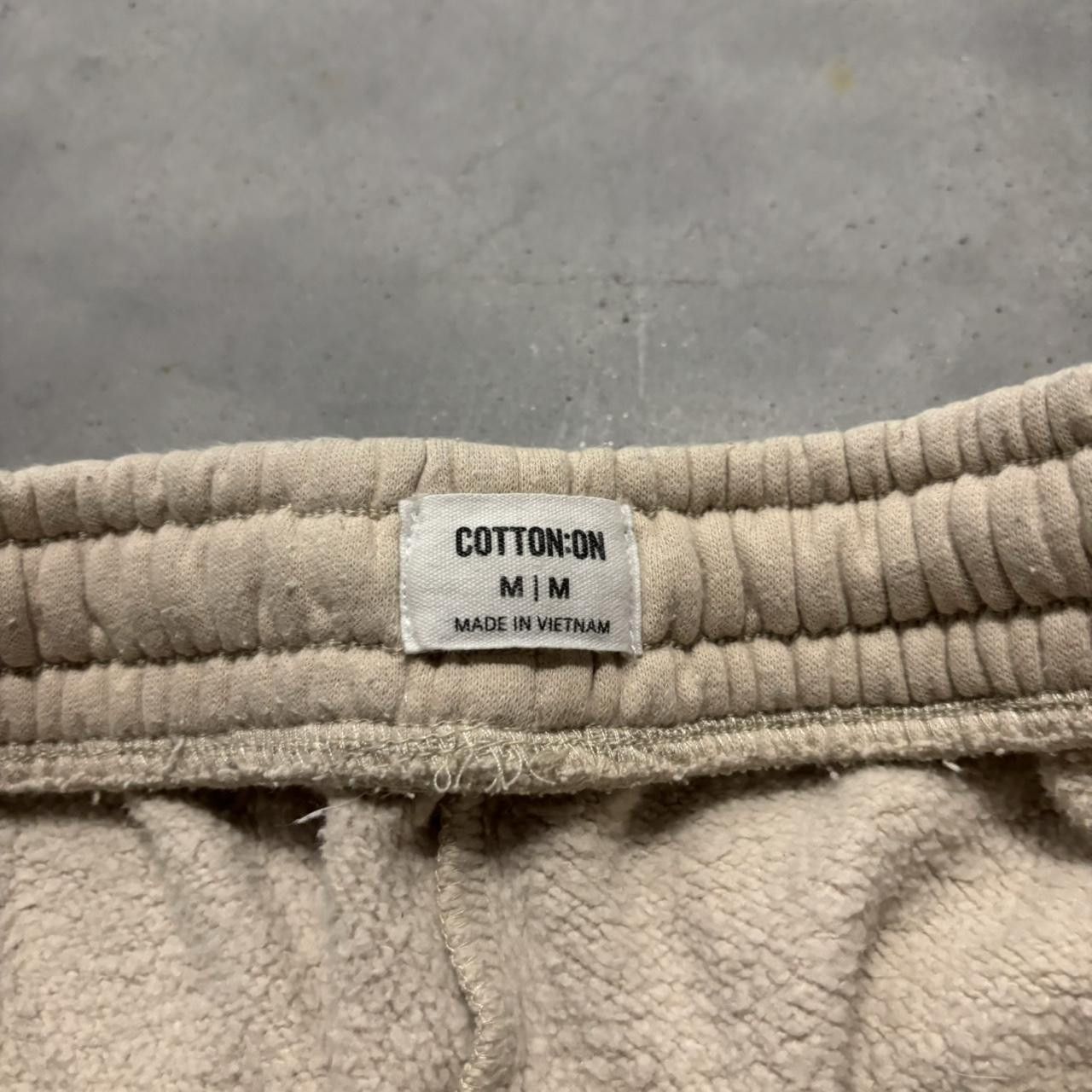 Japanese Brand × Vintage Crazy Vintage Y2K/2000s Cream Streetwear Essential Sweatpants! Size US 30 / EU 46 - 7 Thumbnail