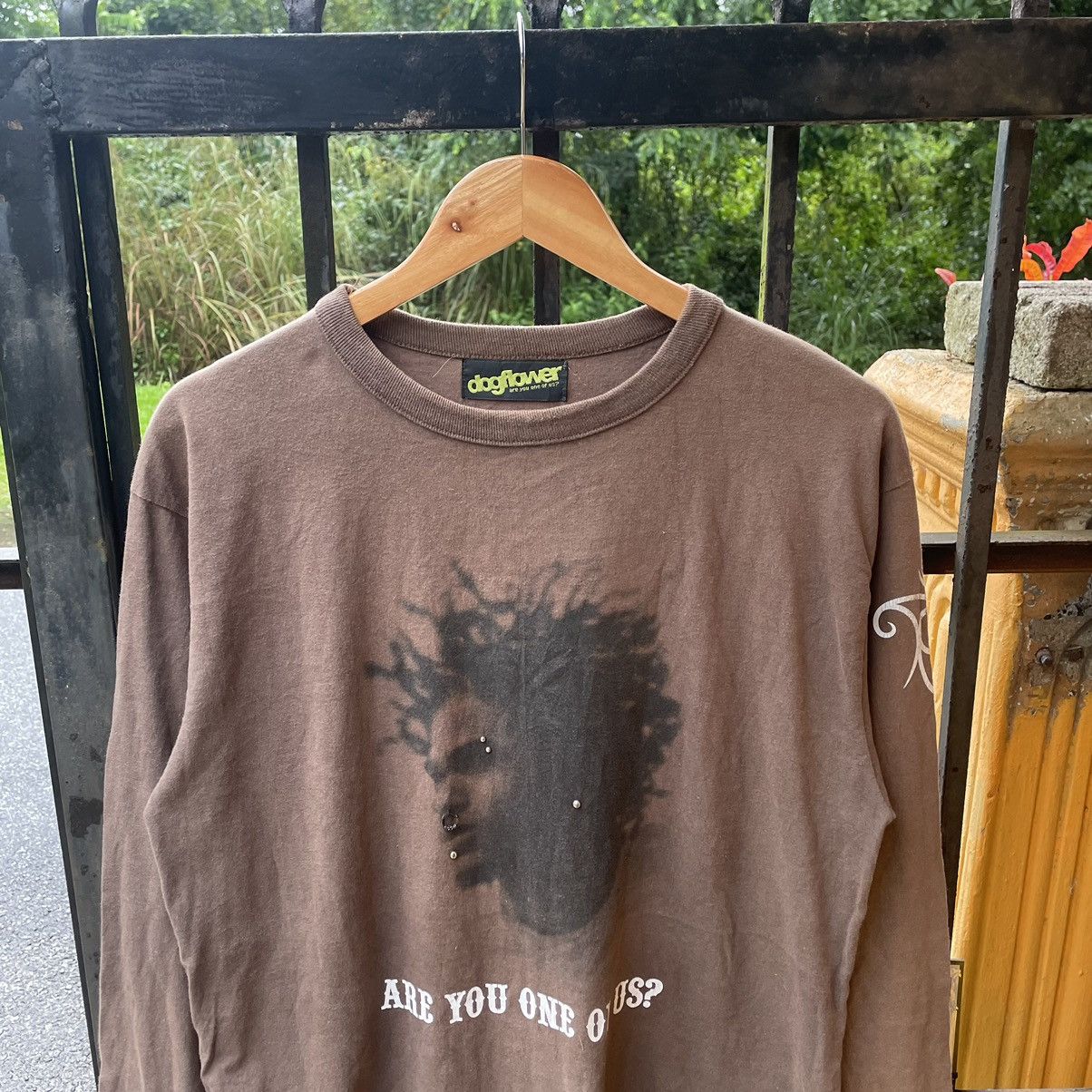 Japanese Brand × Vintage 🔥🔥🇯🇵Vintage Dogflower Human Punk Image Longlseeves Tee Size US L / EU 52-54 / 3 - 3 Thumbnail