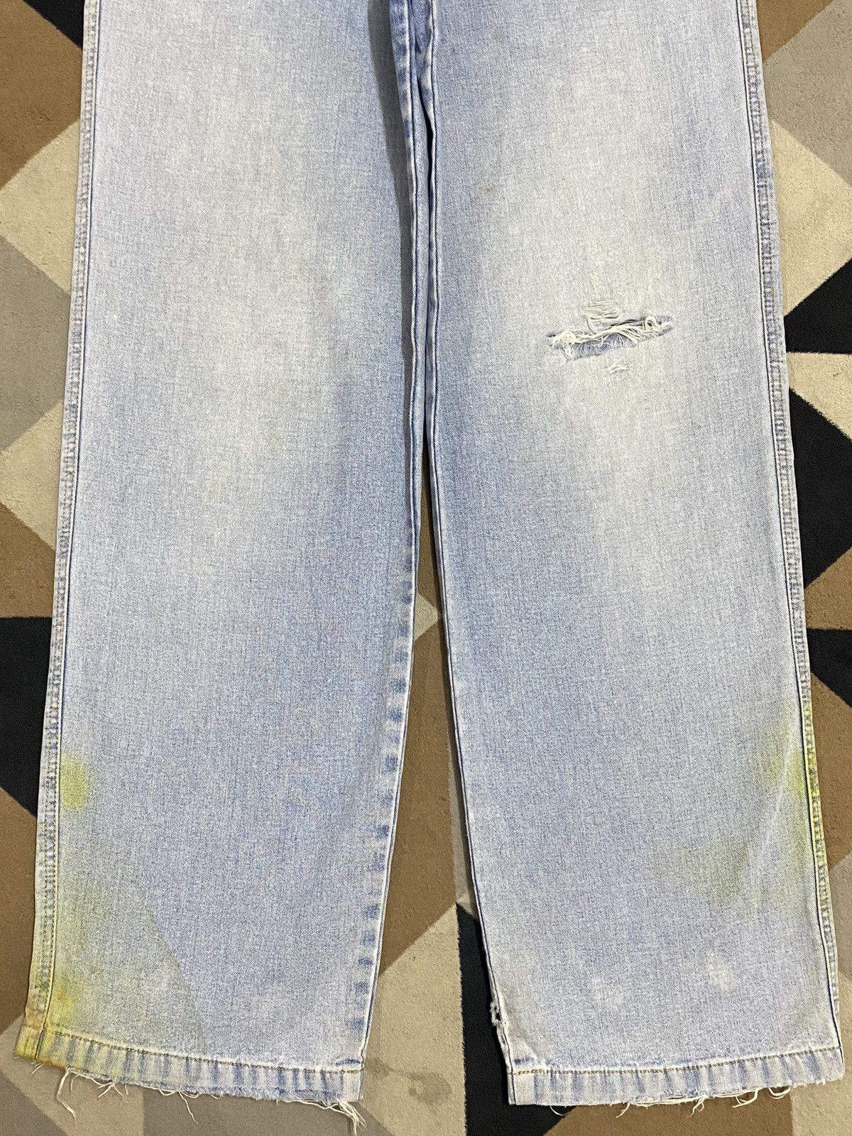 Japanese Brand Vintage Japanese Brands Faded Wash Distressed Baggy Jeans Size US 34 / EU 50 - 5 Thumbnail