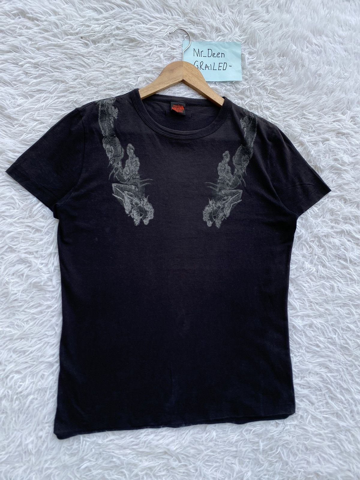 Jean Paul Gaultier Rare Vintage 90s Jean Paul Gaultier Dragon Tshirt Size S / US 4 / IT 40 - 3 Thumbnail