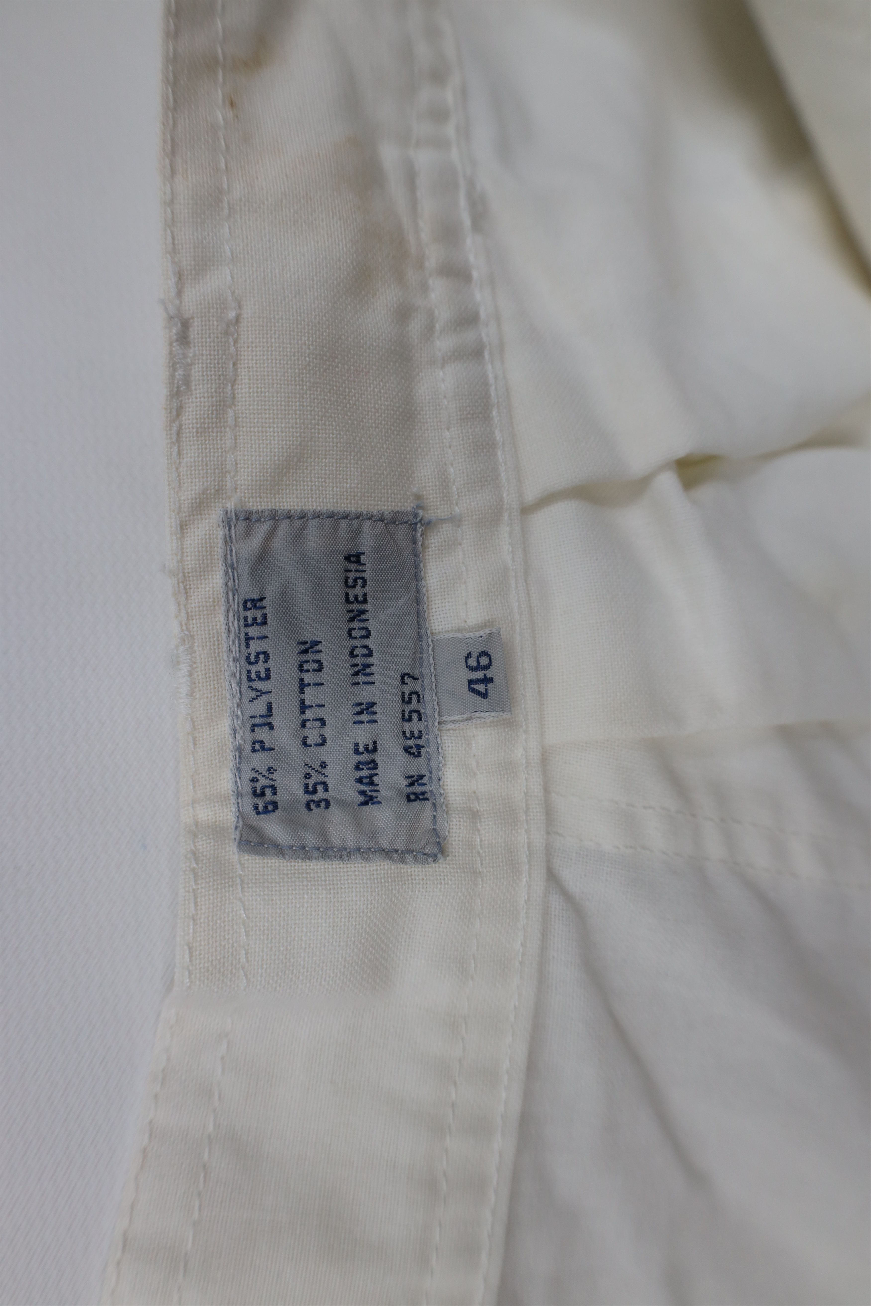 Vintage Deadstock Vintage 70s Streetwear Knee Pleated Shorts White Size US 44 / EU 60 - 10 Thumbnail