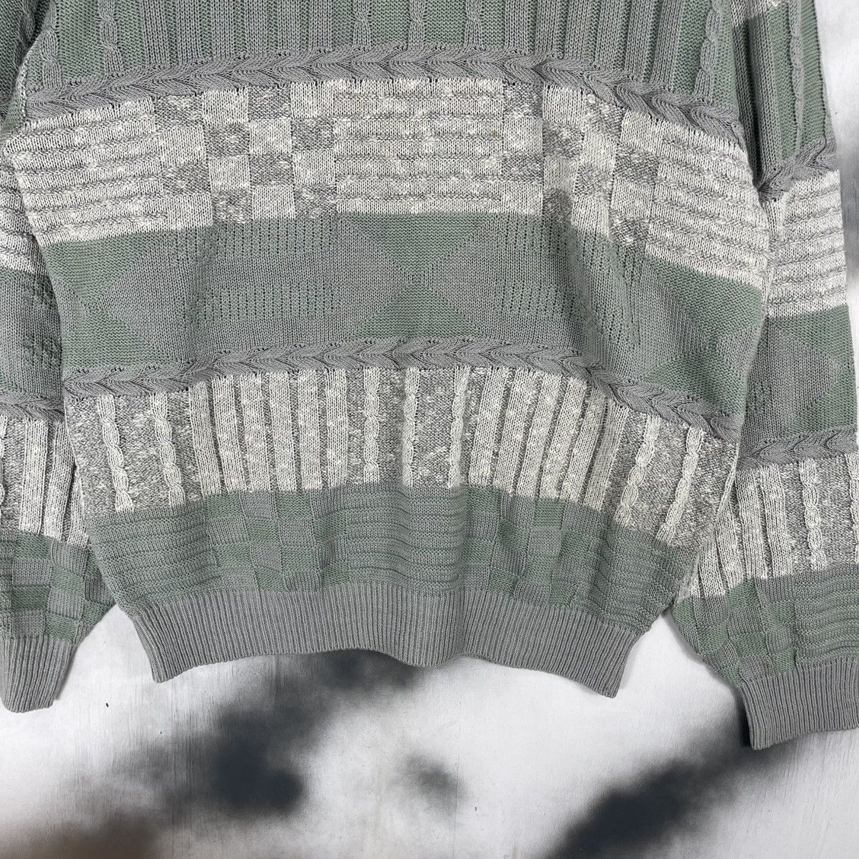Homespun Knitwear × Japanese Brand Vintage Alexis Stripes Knitwear Size US L / EU 52-54 / 3 - 3 Thumbnail
