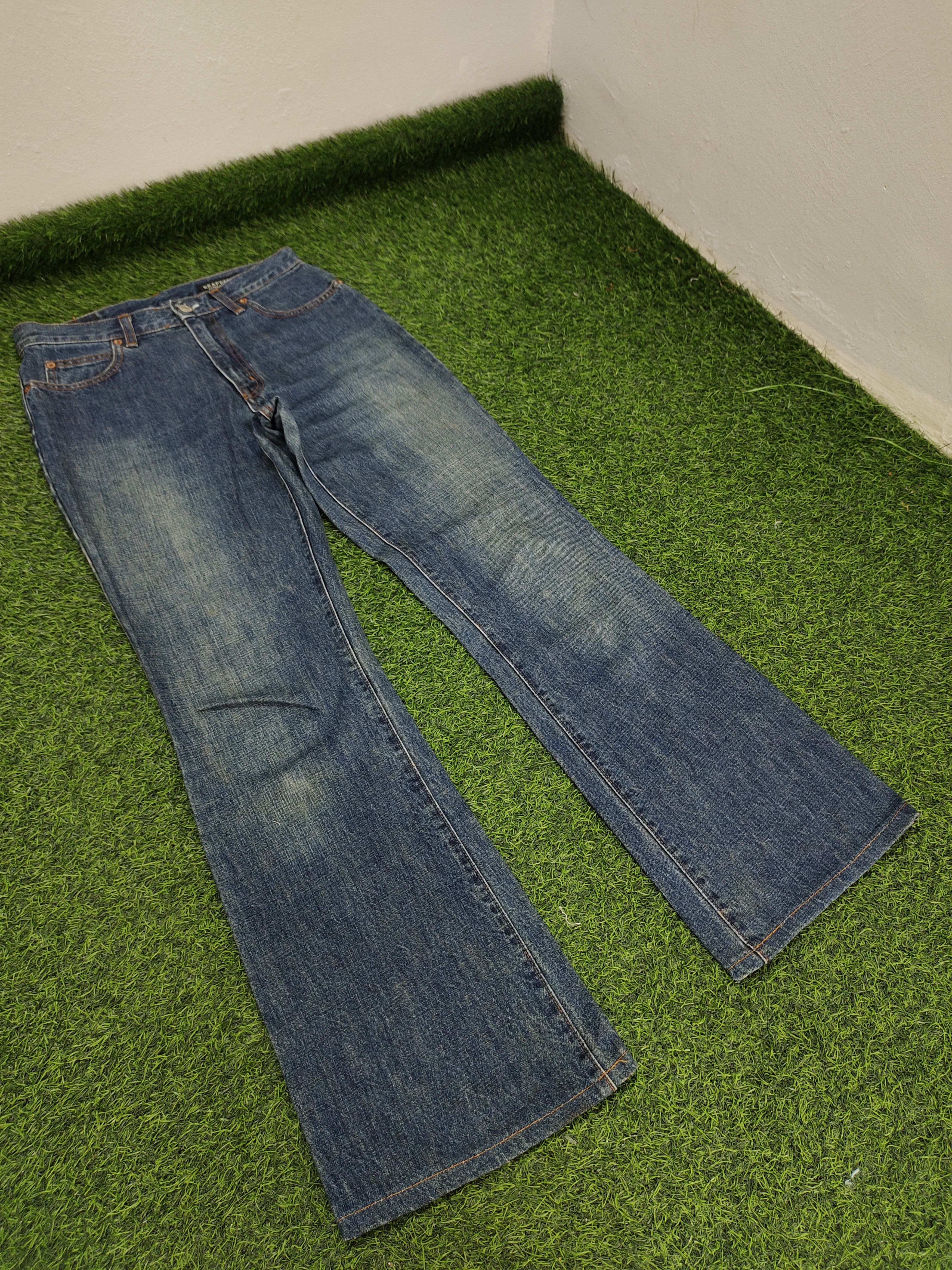 If Six Was Nine Flare Jeans Brappers Japan Faded Distress Denim Bootcut Lgb Size US 28 / EU 44 - 3 Thumbnail