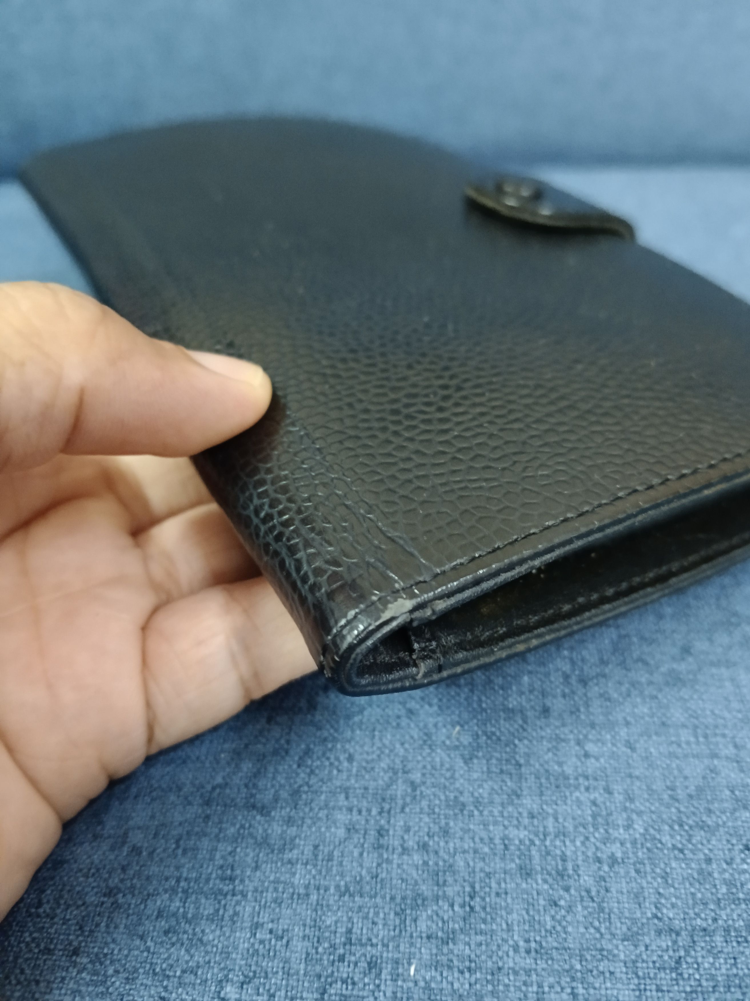 Chanel VINTAGE 90s CHANEL CC CAVIER LEATHER WALLET Size ONE SIZE - 5 Thumbnail