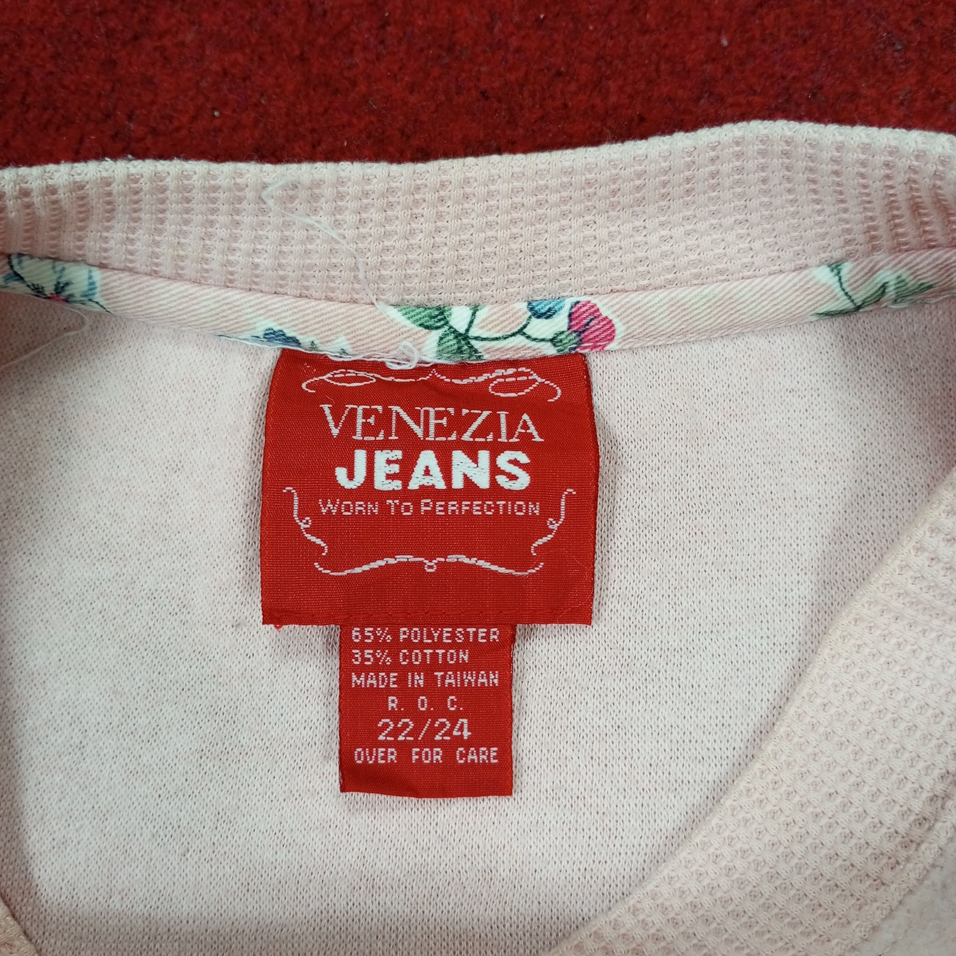 Vintage Venezia Jeans Logo Flowers Design Sweatshirt Size US XXL / EU 58 / 5 - 8 Thumbnail