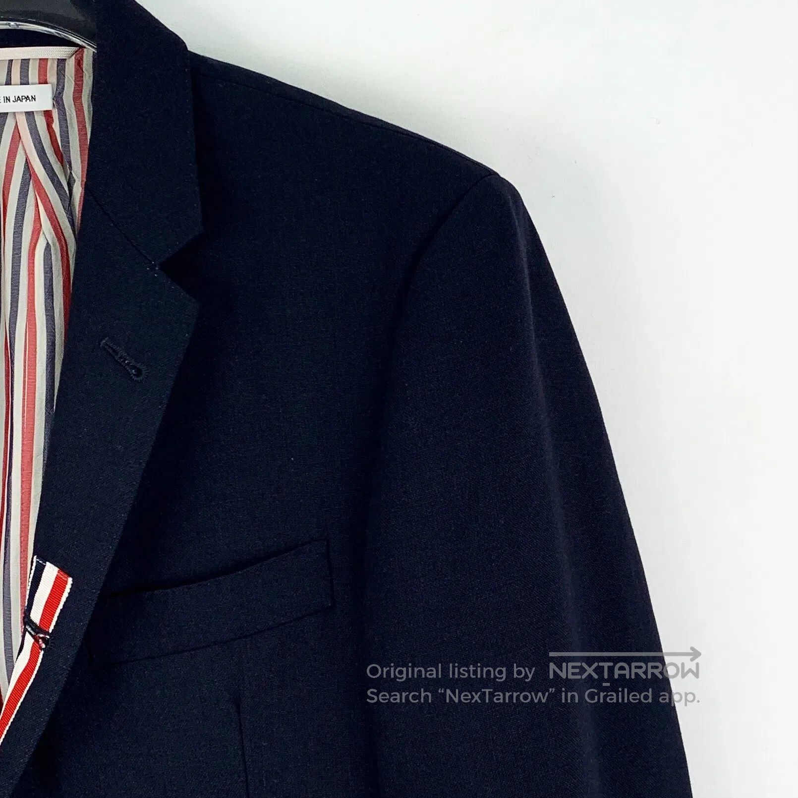 Thom Browne Thom Browne Dark Blue Wool Blazer Jacket| Size US XS / EU 42 / 0 - 3 Thumbnail