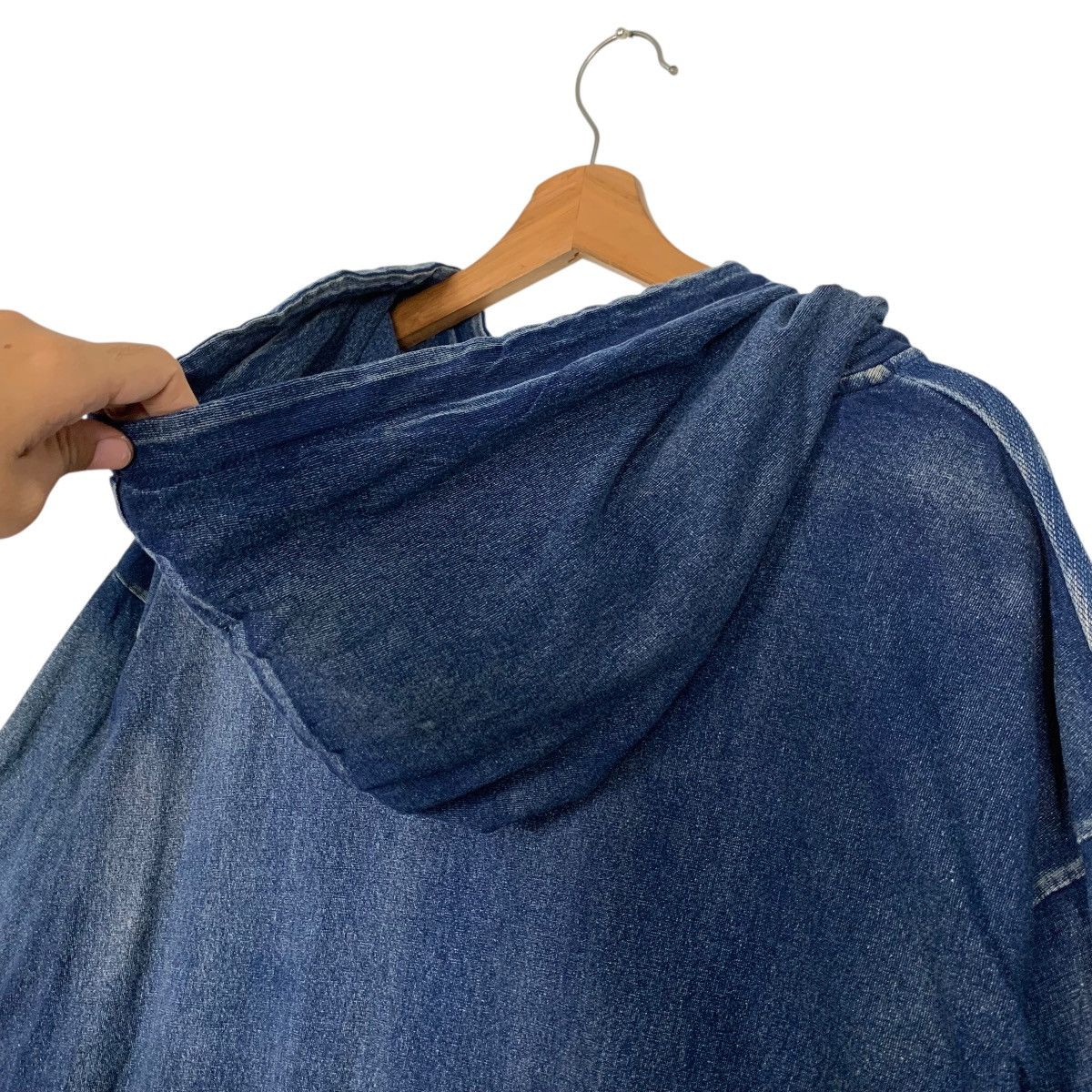 In The Attic IN THE ATTIC Jeans Short Sleeve Hoodie Jacket #2928-C132 Size US XXL / EU 58 / 5 - 10 Thumbnail