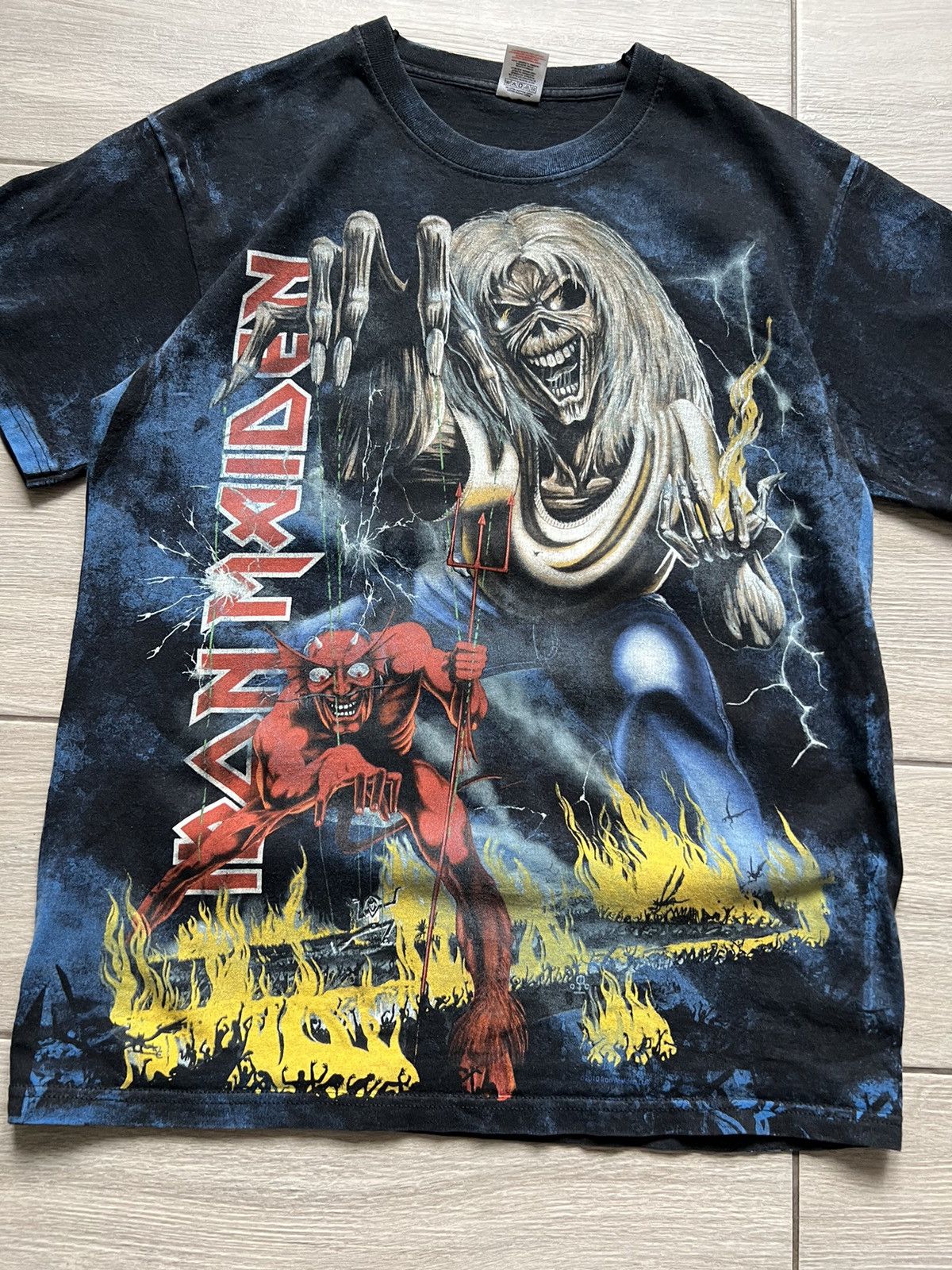 Band Tees × Iron Maiden × Vintage Iron Maiden 2010 Vntage T-shirt Printed Boxy Size US L / EU 52-54 / 3 - 5 Thumbnail