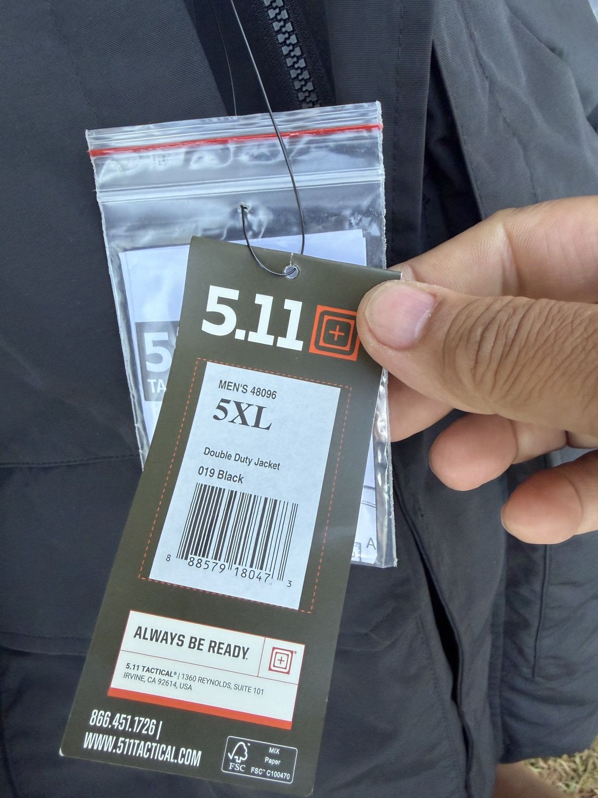 5.11 New 5.11 Tactical Double Duty Jacket Black Men's 5XL Chest 62-64 Inches Size US XXL / EU 58 / 5 - 4 Thumbnail