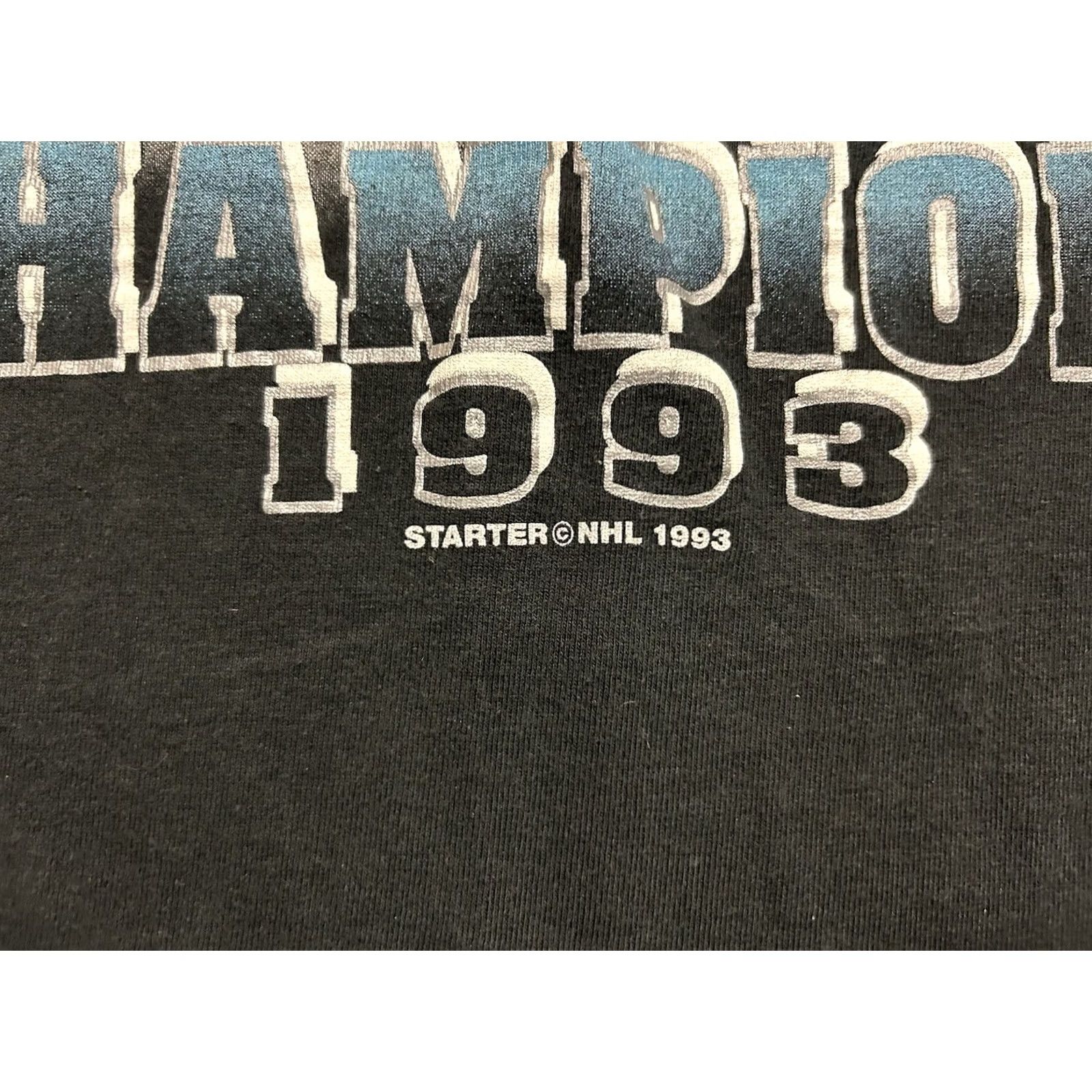 Champion VINTAGE Los Angeles Kings Campbell Conference Champions Shirt Men’s XL Black 1990s Hockey 90s Mens Size US XL / EU 56 / 4 - 4 Thumbnail