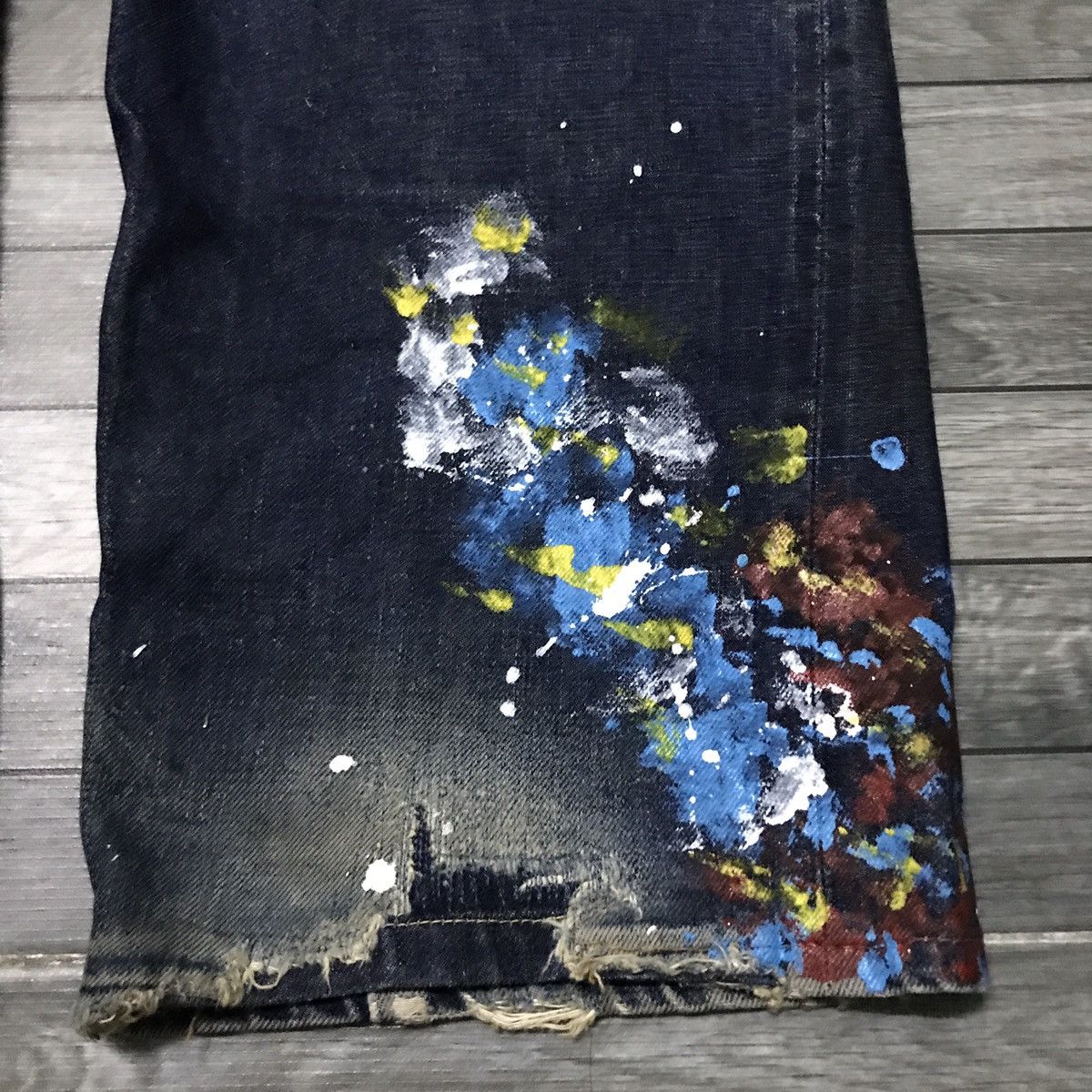 Japanese Brand × Vintage Vintage Gowest selvedge jeans like junya watanabe painter Size US 33 - 13 Thumbnail