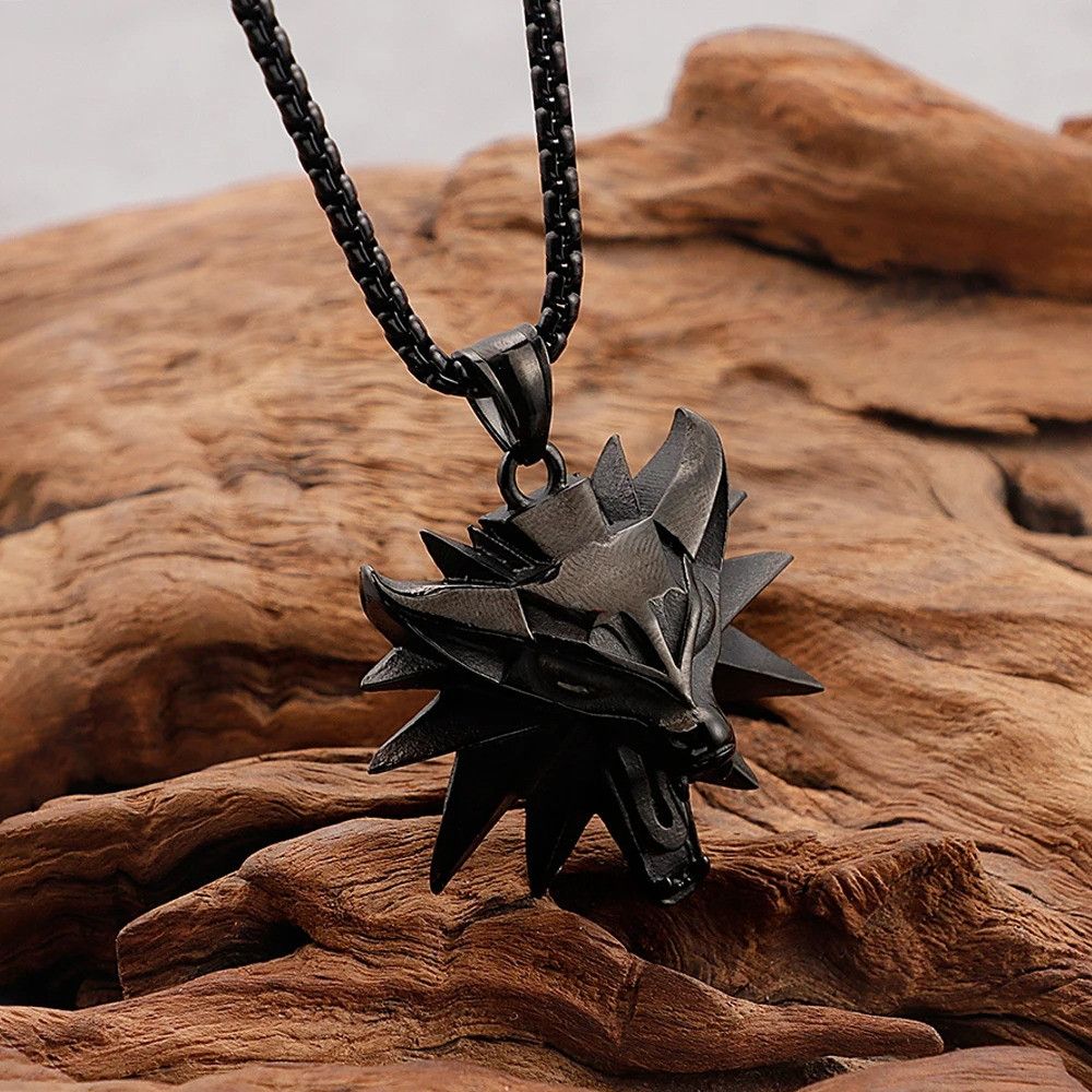 Other Black Wolf Head Necklace Size ONE SIZE - 2 Thumbnail