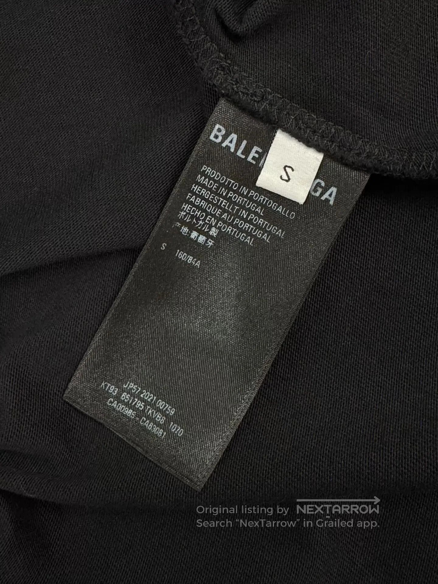 Balenciaga Balenciaga Distressed Print Short Sleeve T-shirt. Size US S / EU 44-46 / 1 - 8 Thumbnail