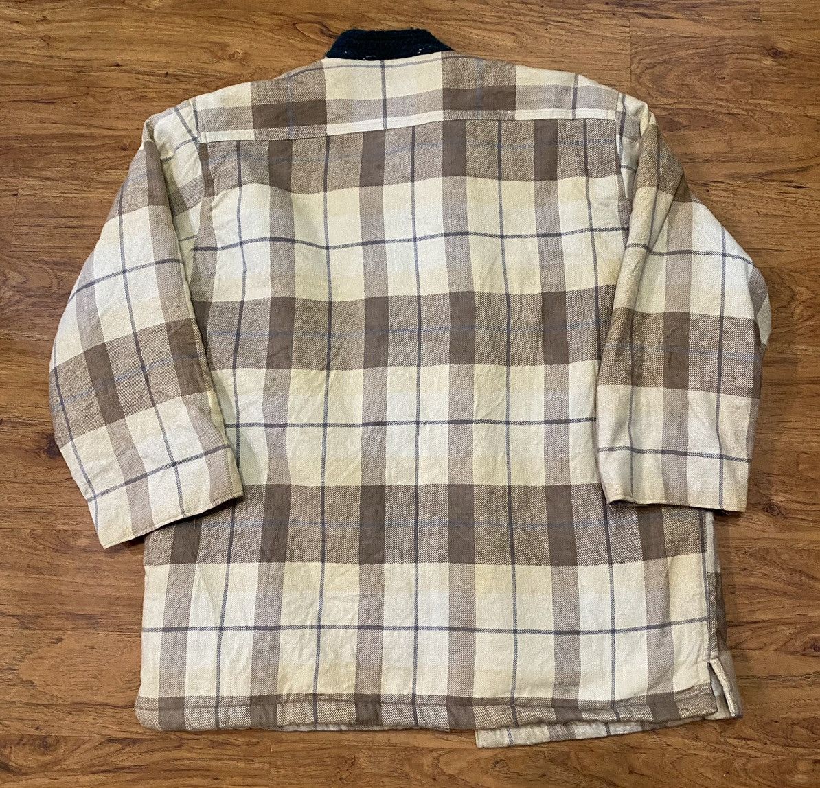 Japanese Brand Vintage 80’s Tray Up Jacket Plaid Sherpa Japanese Designer Size US L / EU 52-54 / 3 - 2 Thumbnail